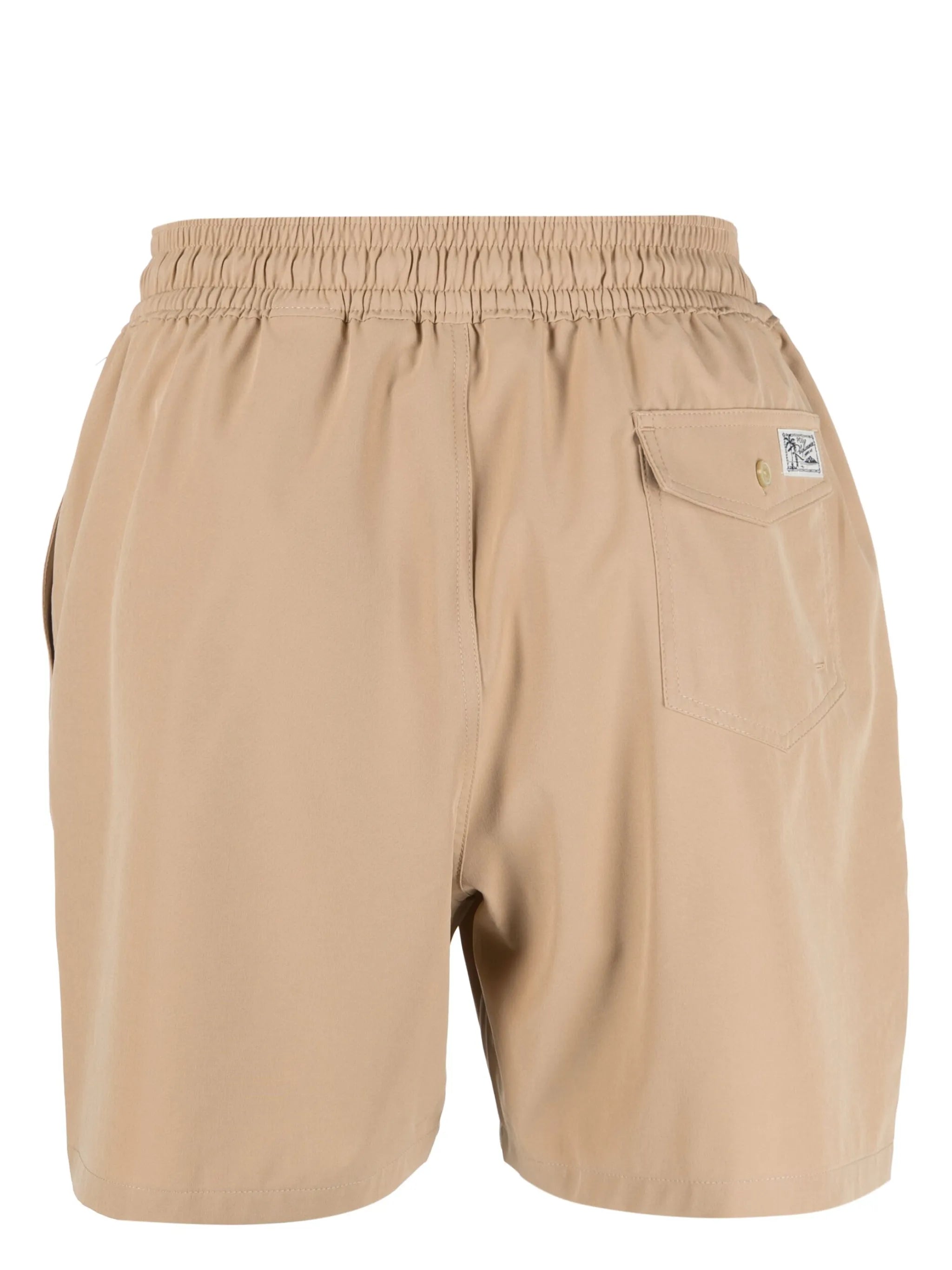 logo-patch drawstring swim shorts