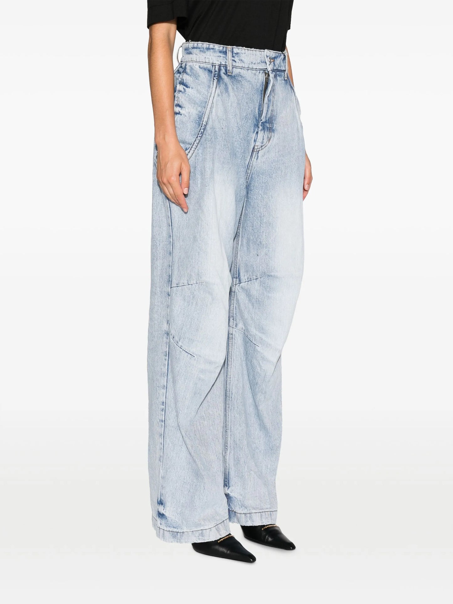wide-leg jeans
