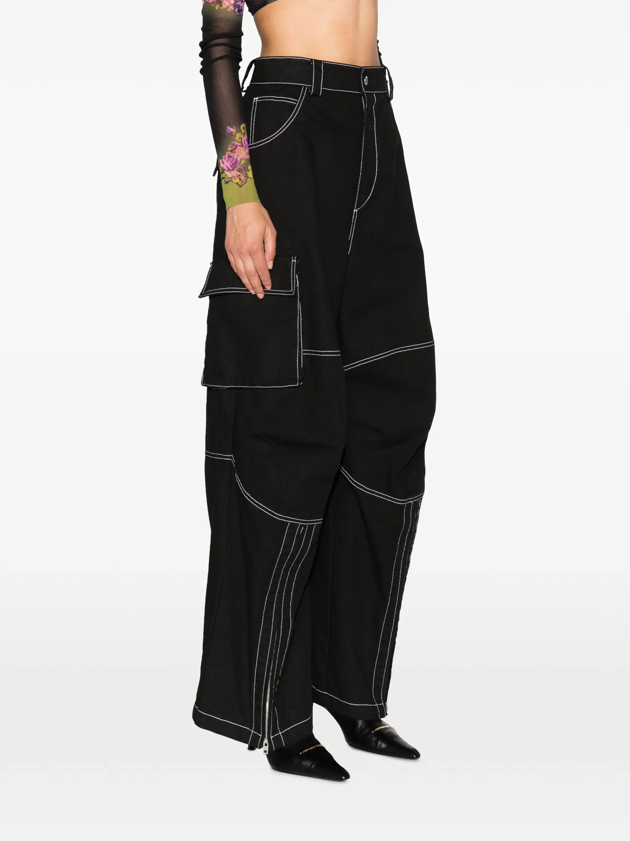 cotton cargo trousers