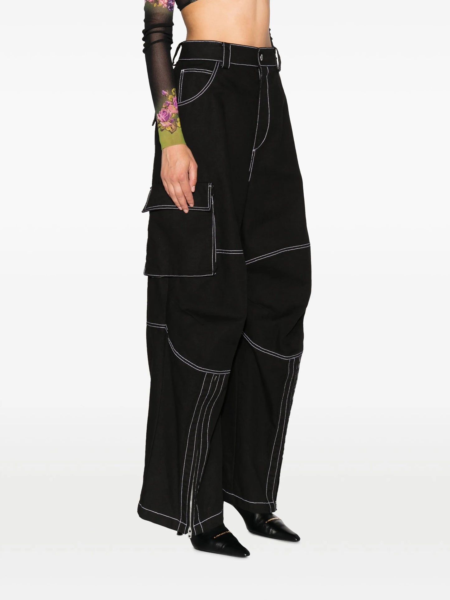 cotton cargo trousers