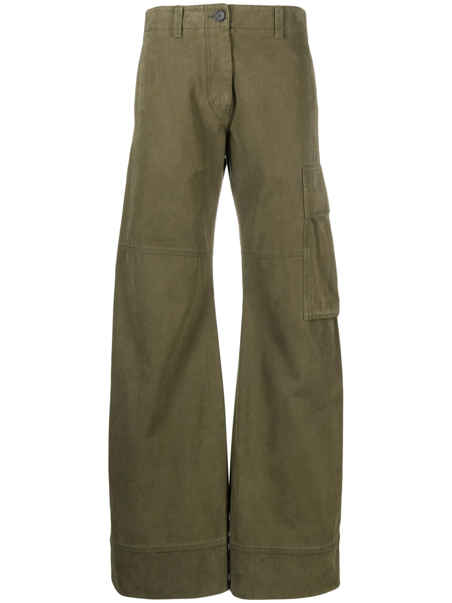 wide-leg cargo trousers