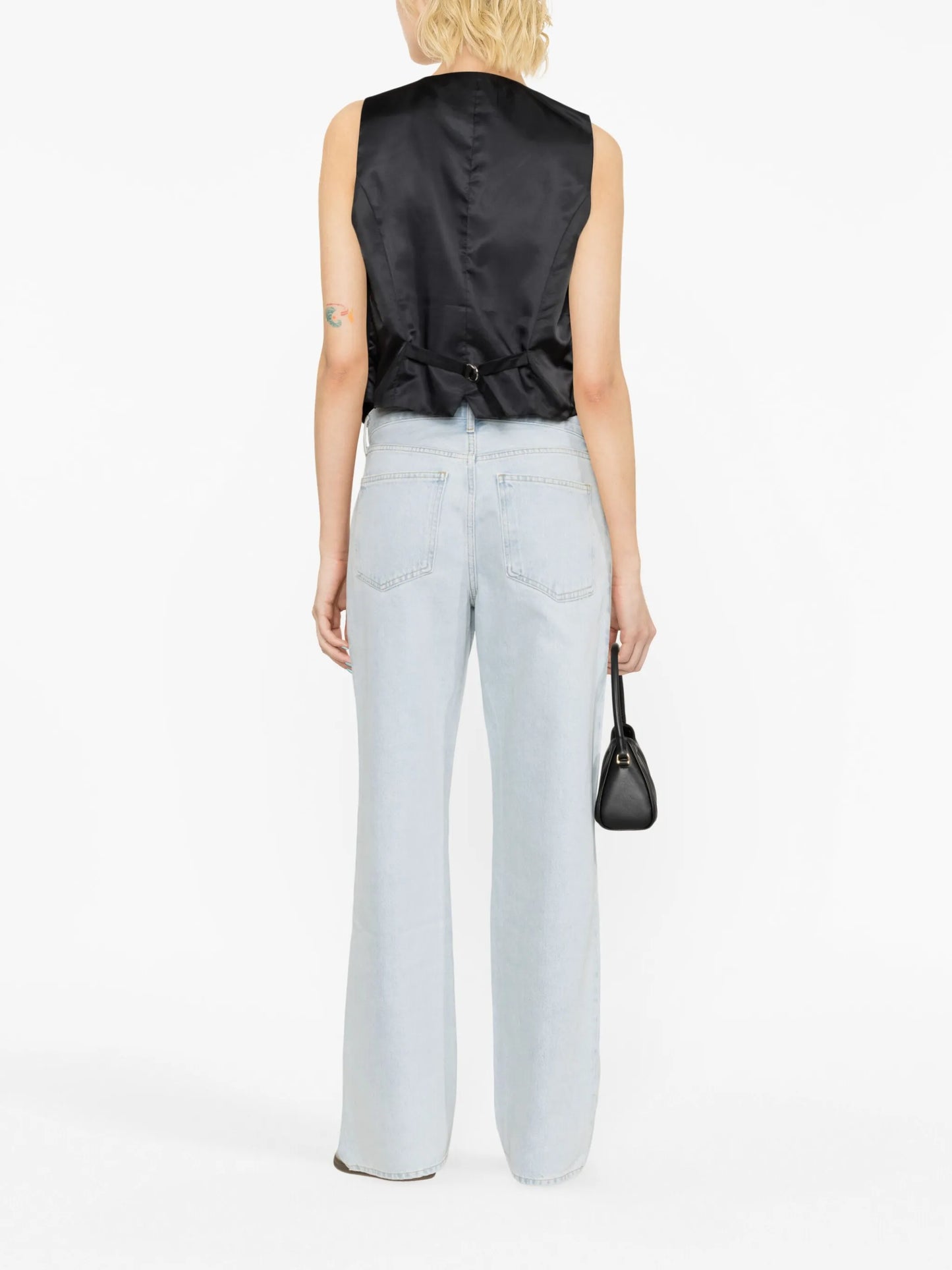 Fusion high-waist wide-leg jeans
