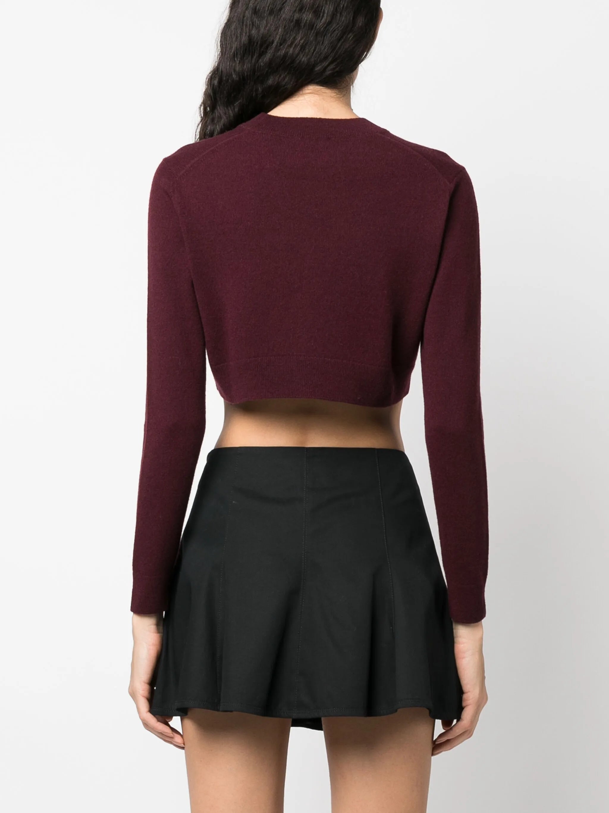 merino-blend cropped jumper