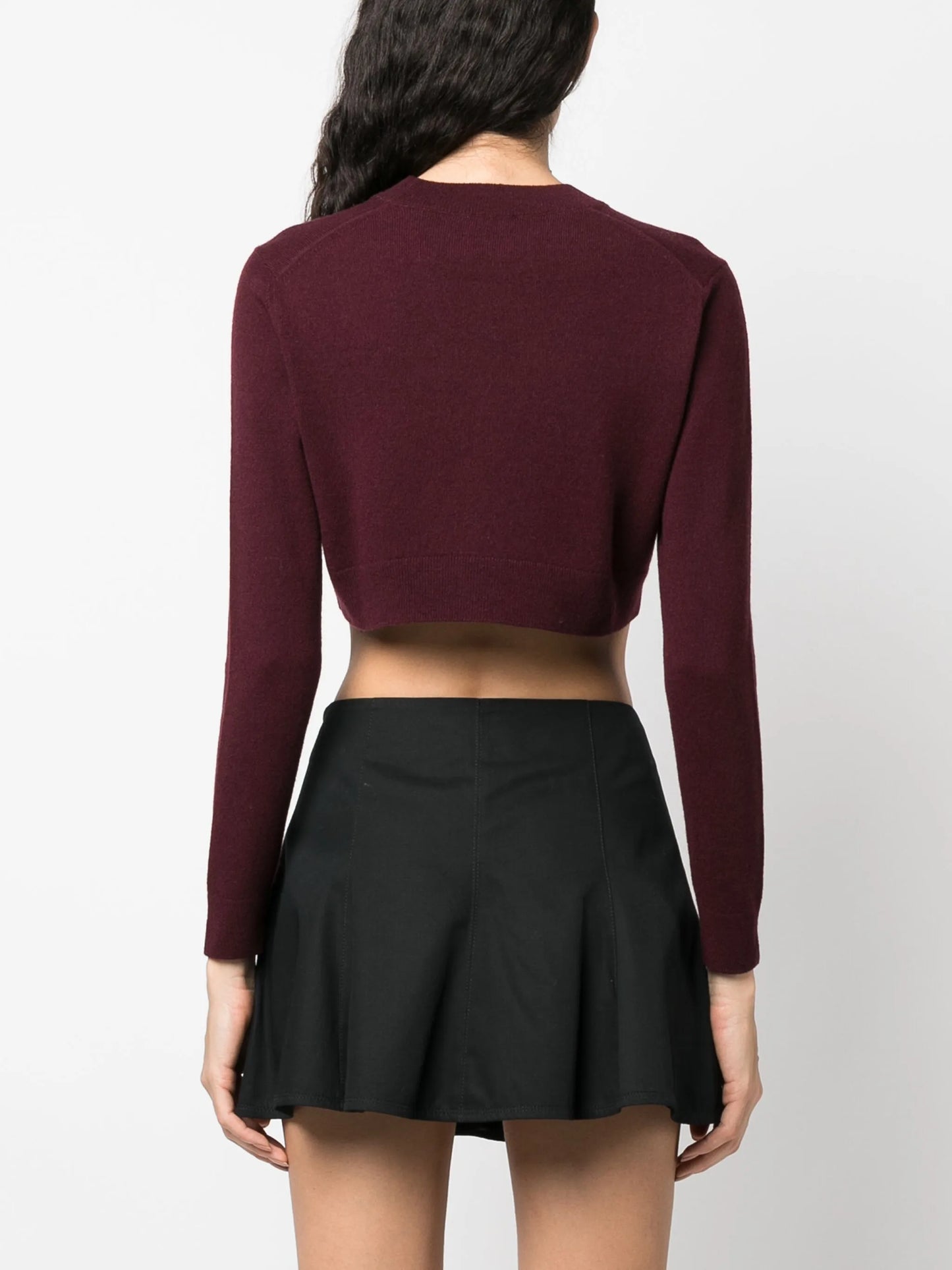 merino-blend cropped jumper