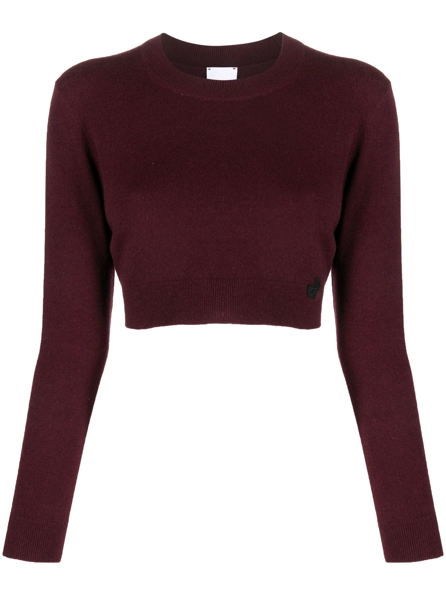 merino-blend cropped jumper