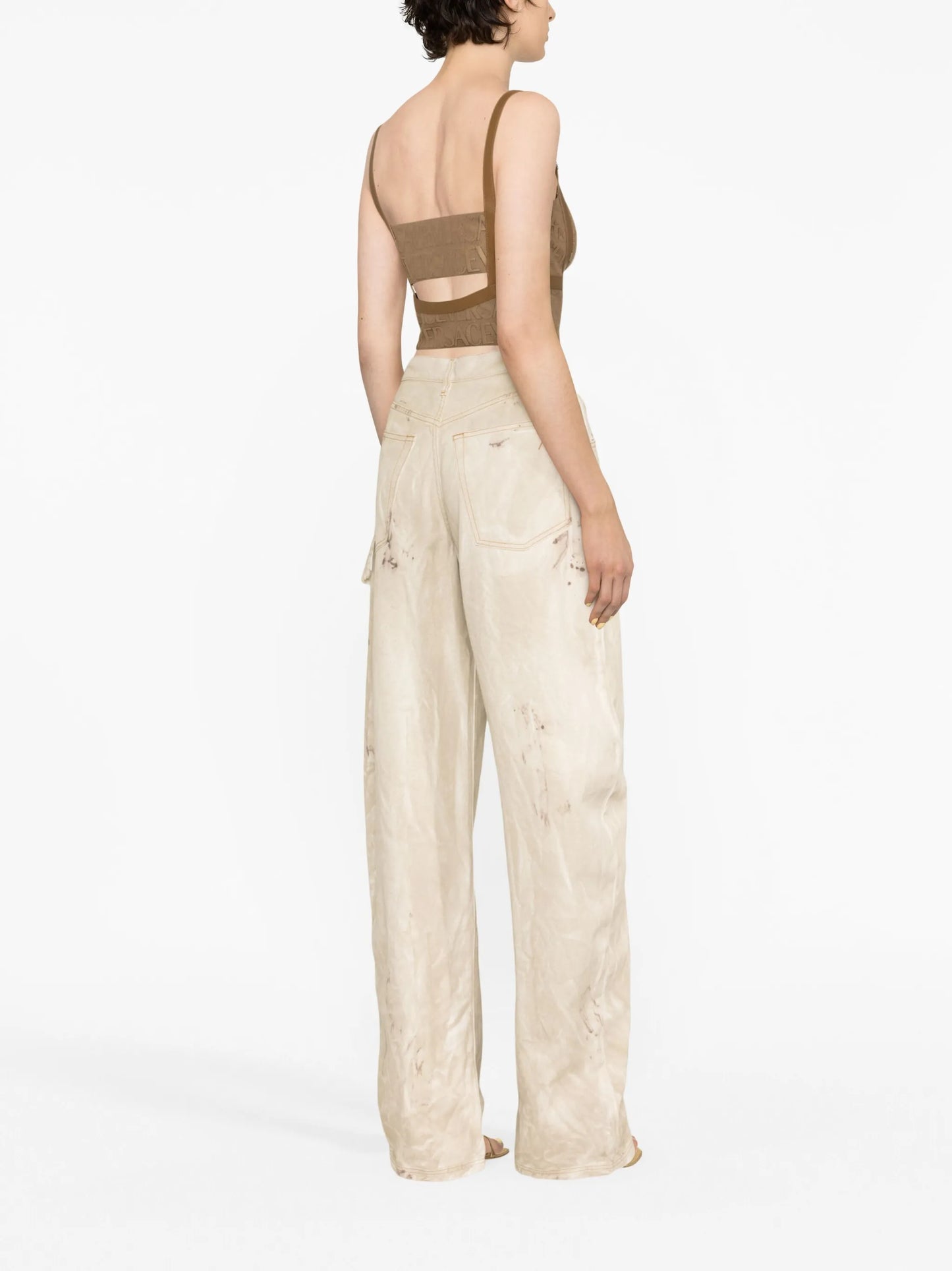 Versace Allover bustier top