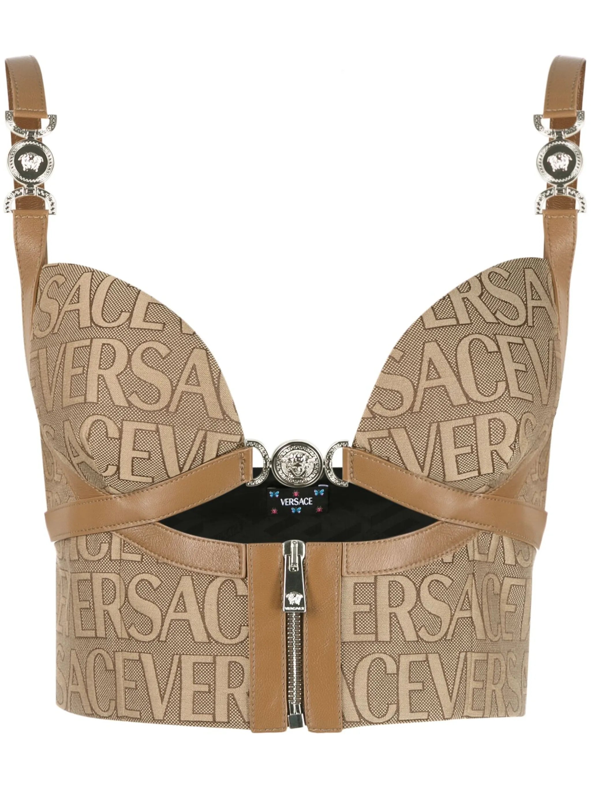 Versace Allover bustier top