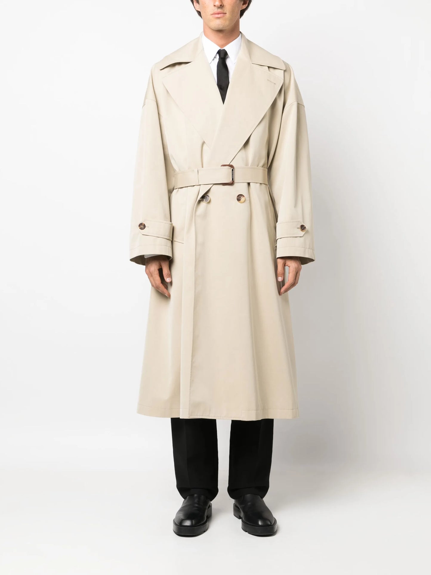 double-breasted trench coat