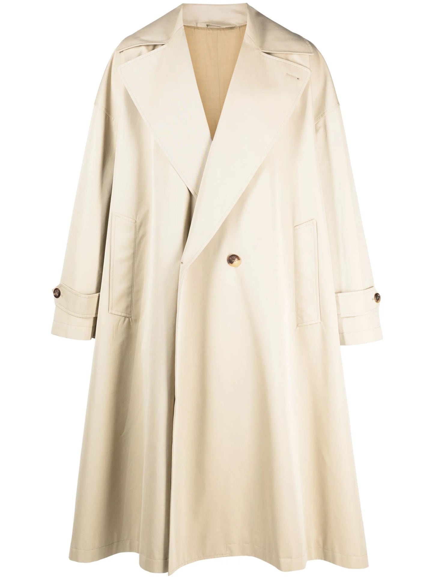double-breasted trench coat