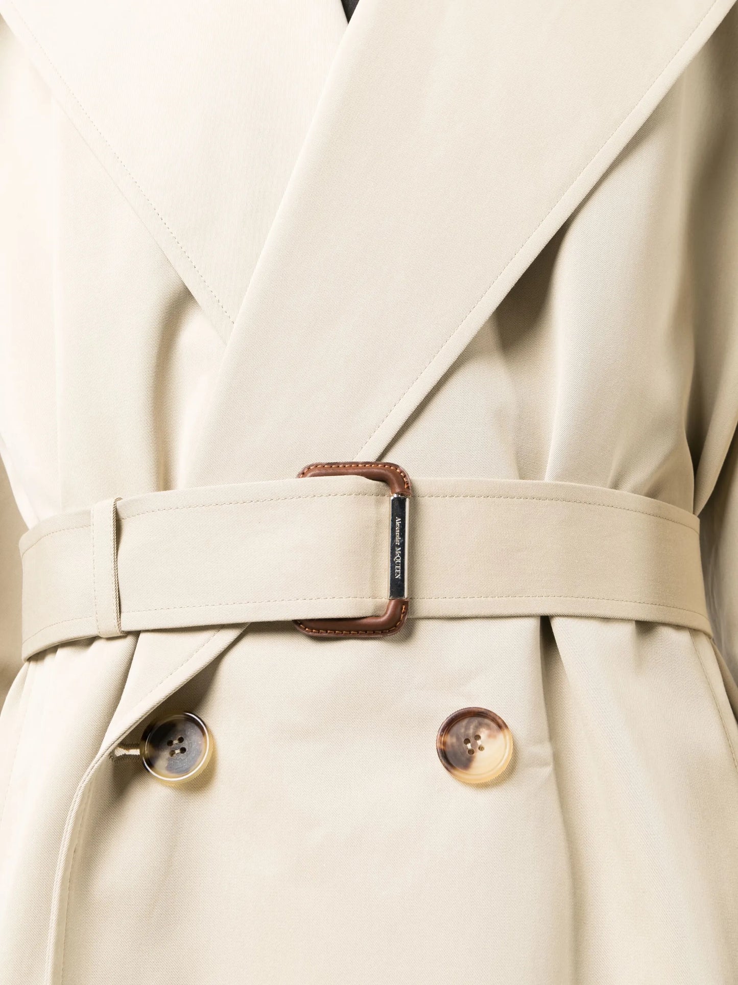 double-breasted trench coat