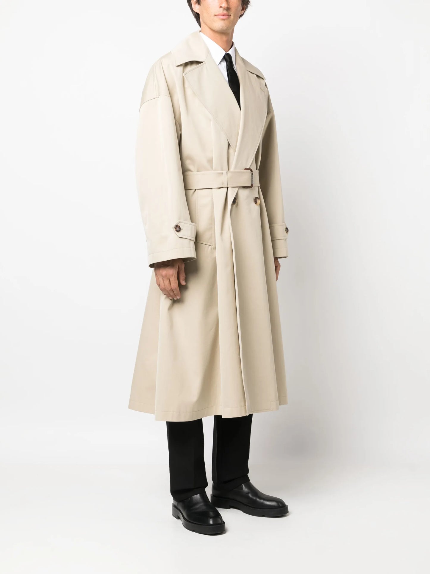 double-breasted trench coat