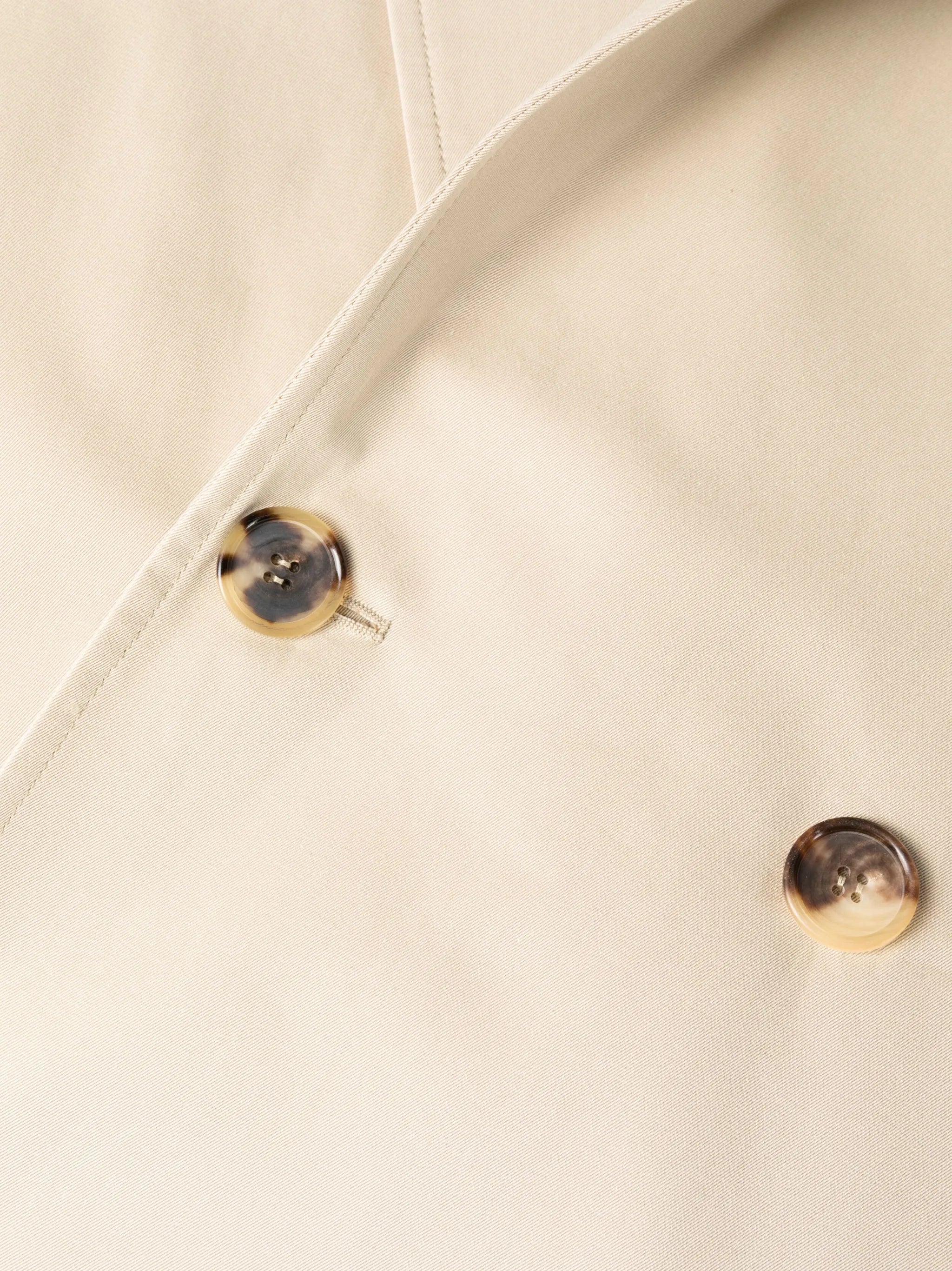 double-breasted trench coat