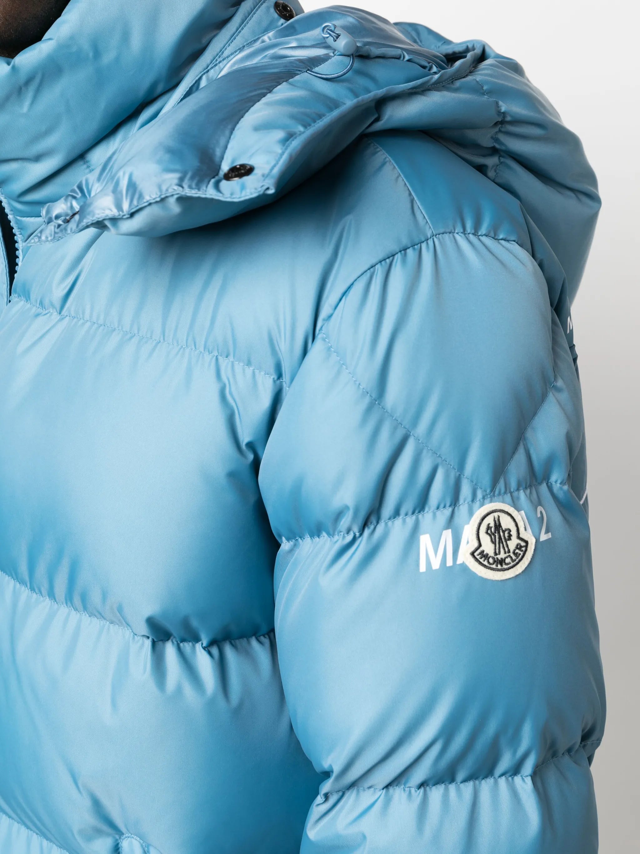 Acanthus padded hooded jacket
