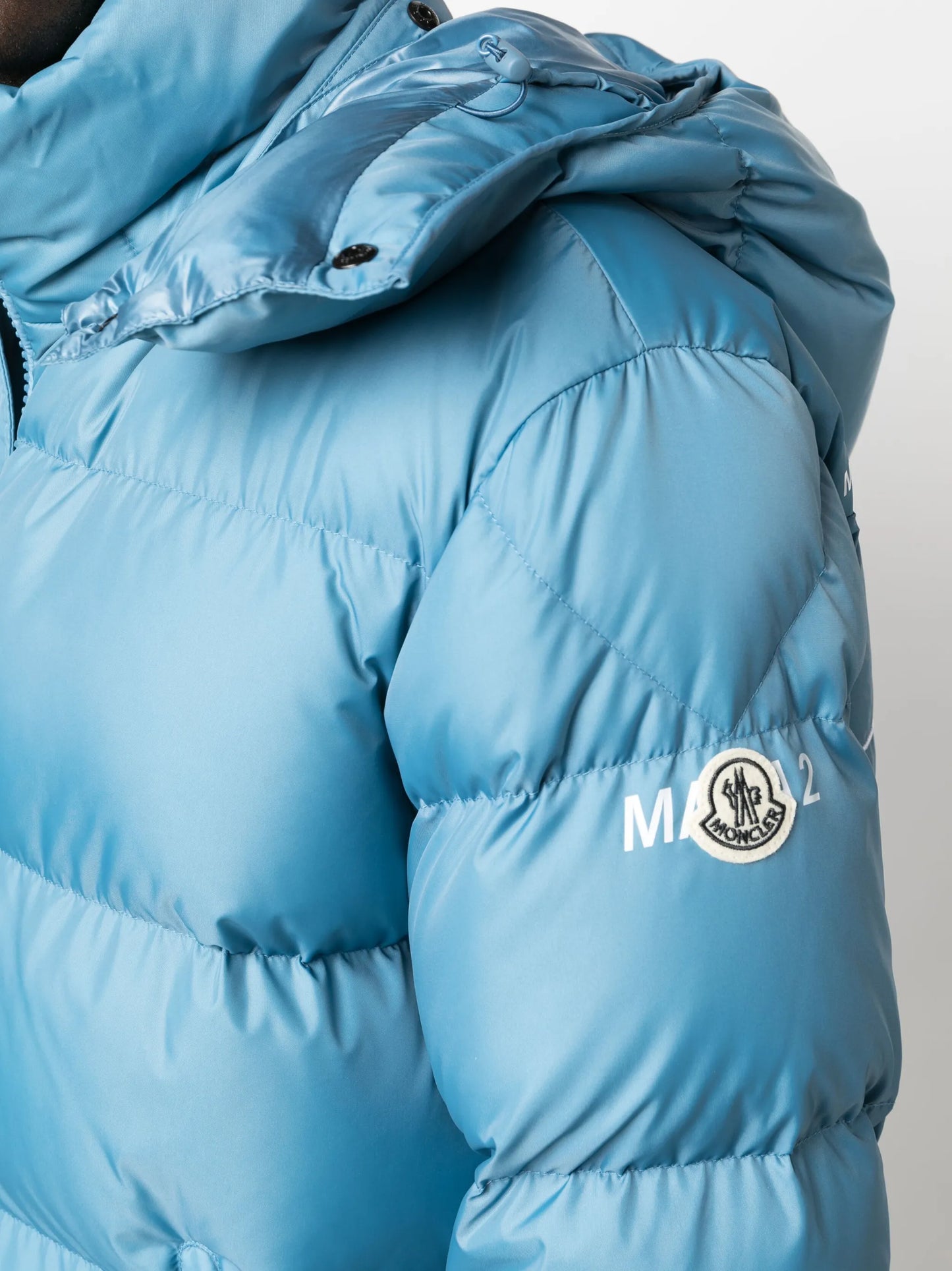 Acanthus padded hooded jacket