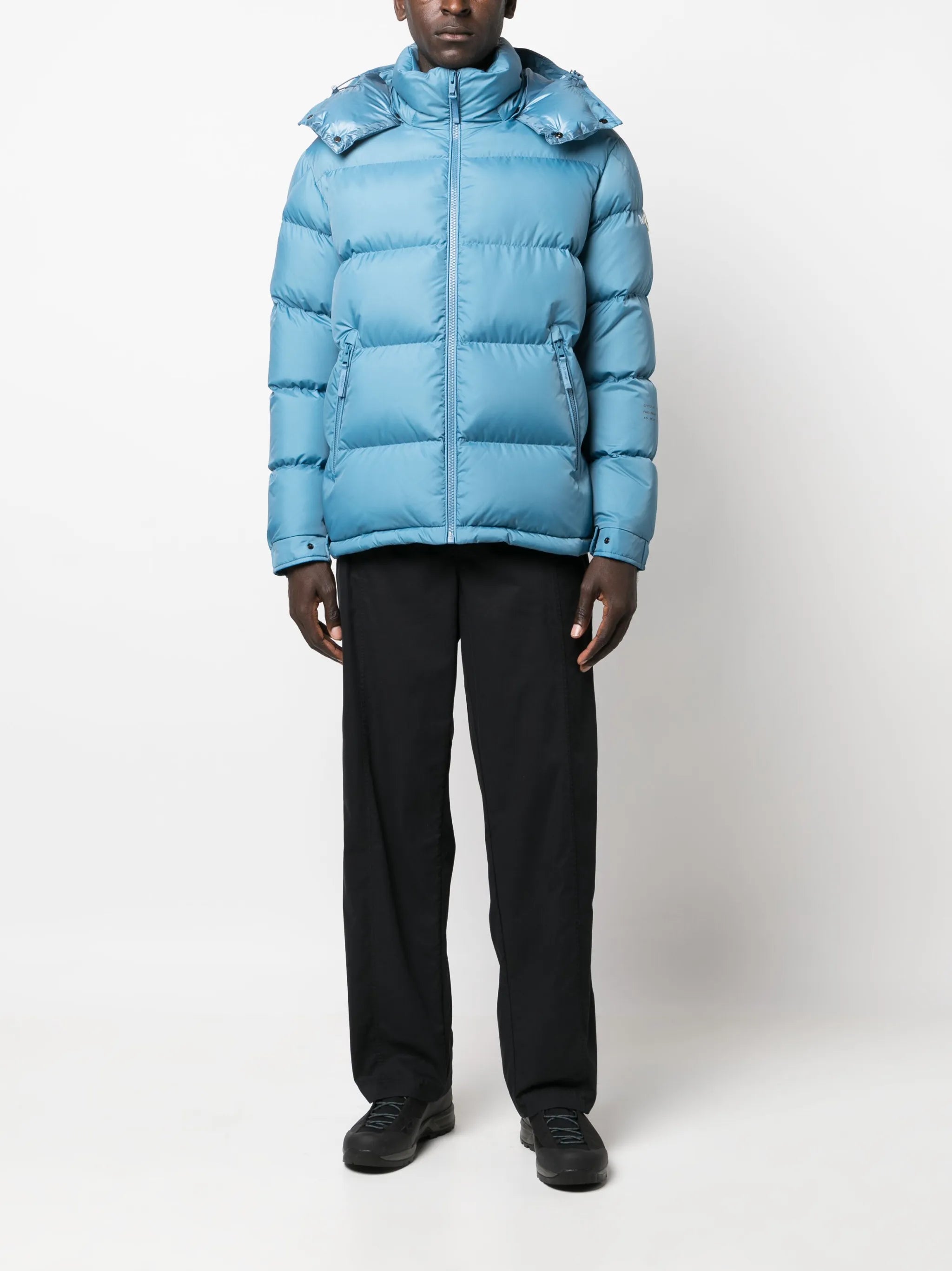 Acanthus padded hooded jacket