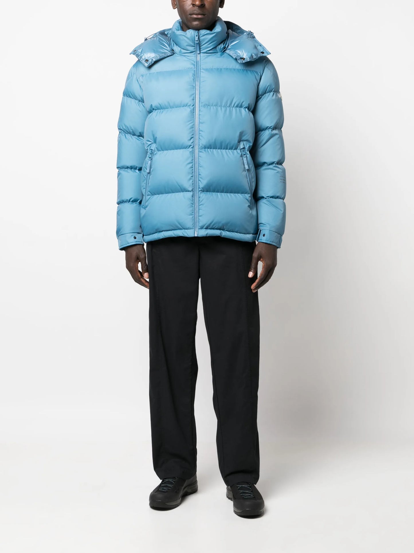 Acanthus padded hooded jacket