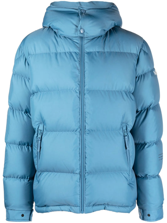Acanthus padded hooded jacket