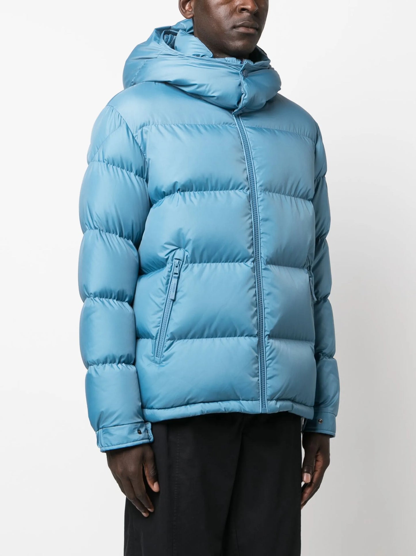 Acanthus padded hooded jacket