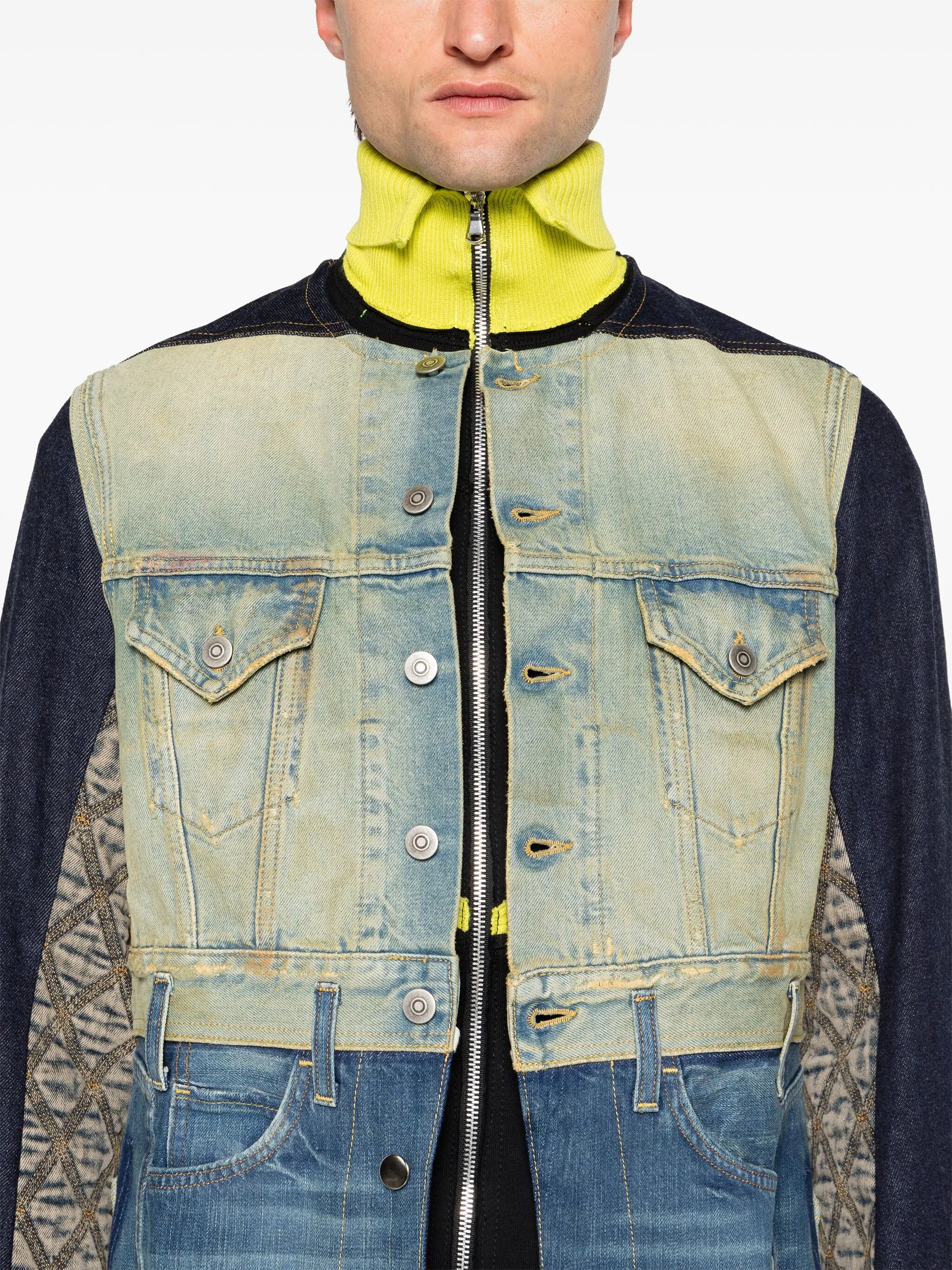 Justa panelled denim coat