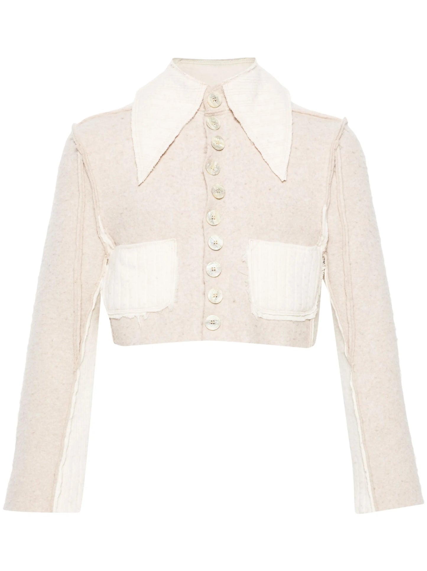 Scarlet merino cropped jacket
