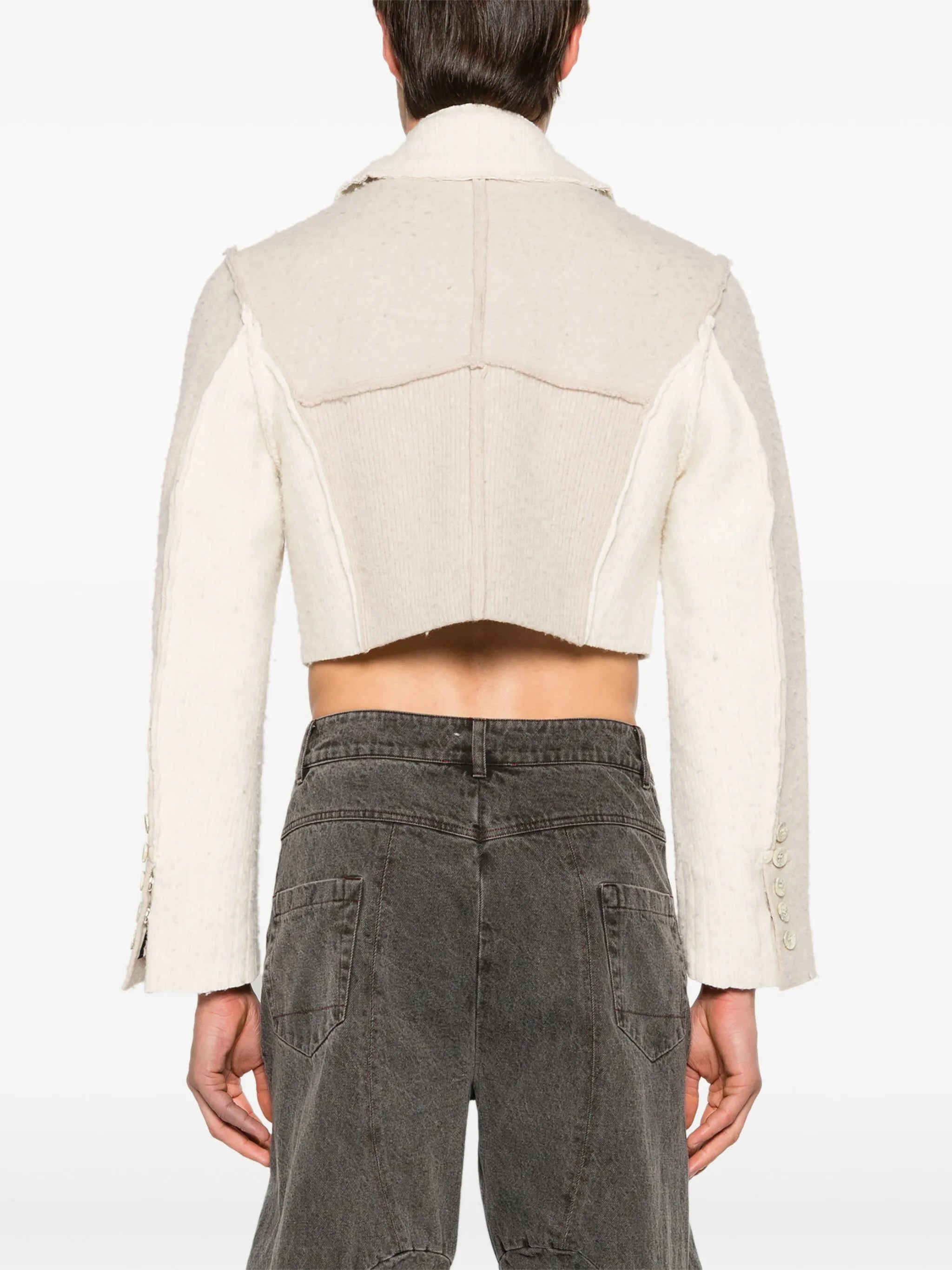Scarlet merino cropped jacket