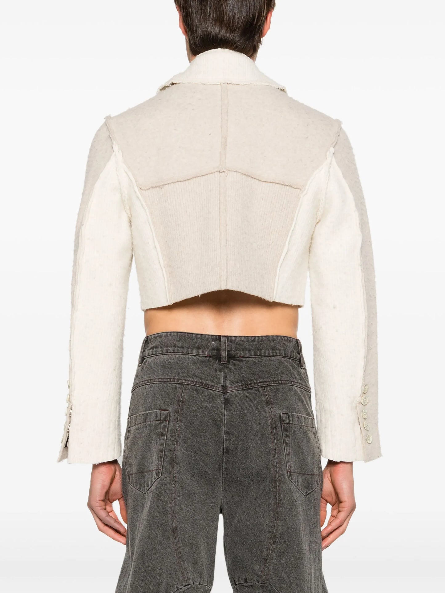 Scarlet merino cropped jacket