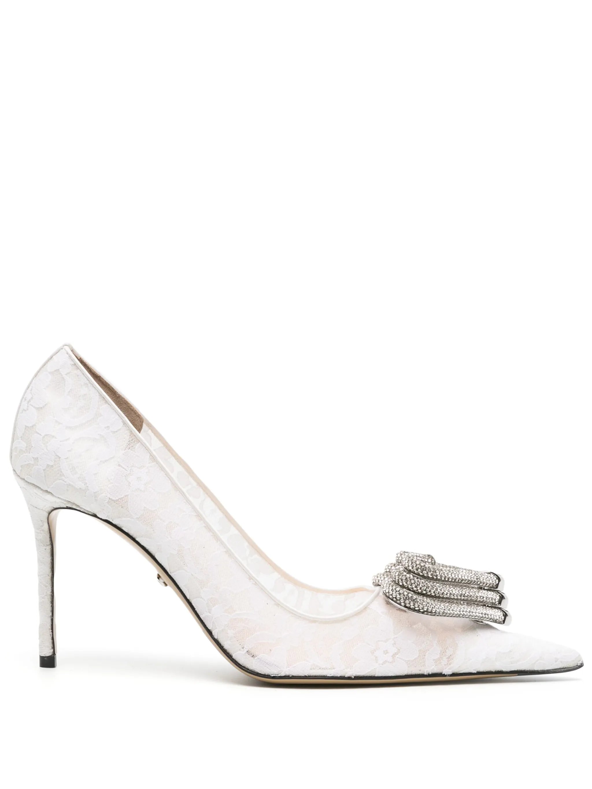 Triplle Heart lace pumps