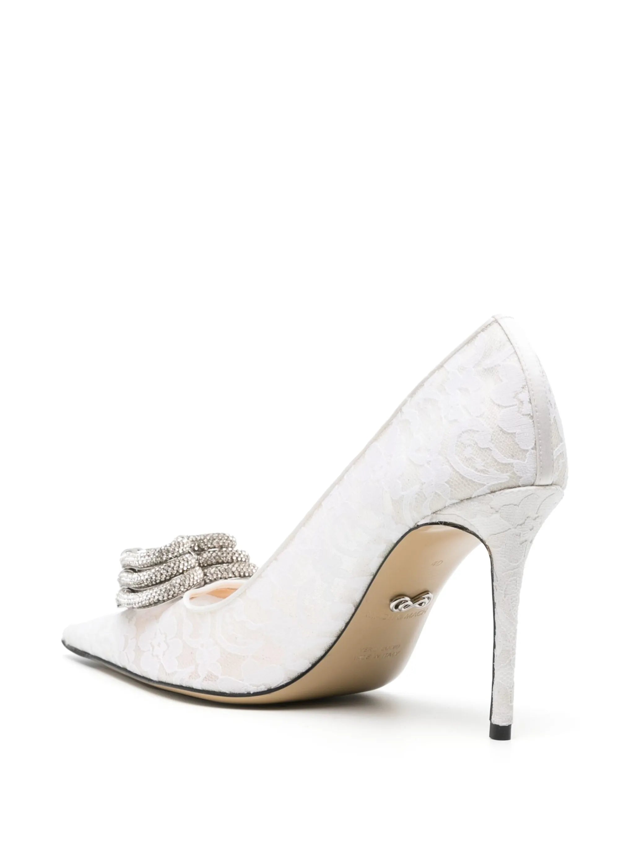 Triplle Heart lace pumps