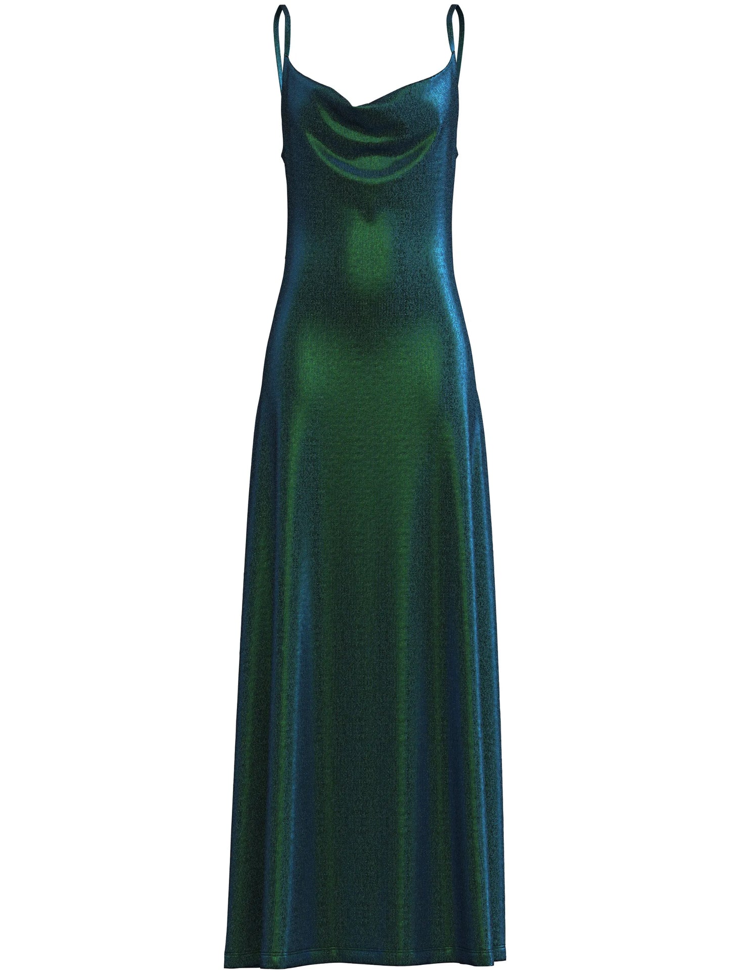 lurex-detail maxi dress