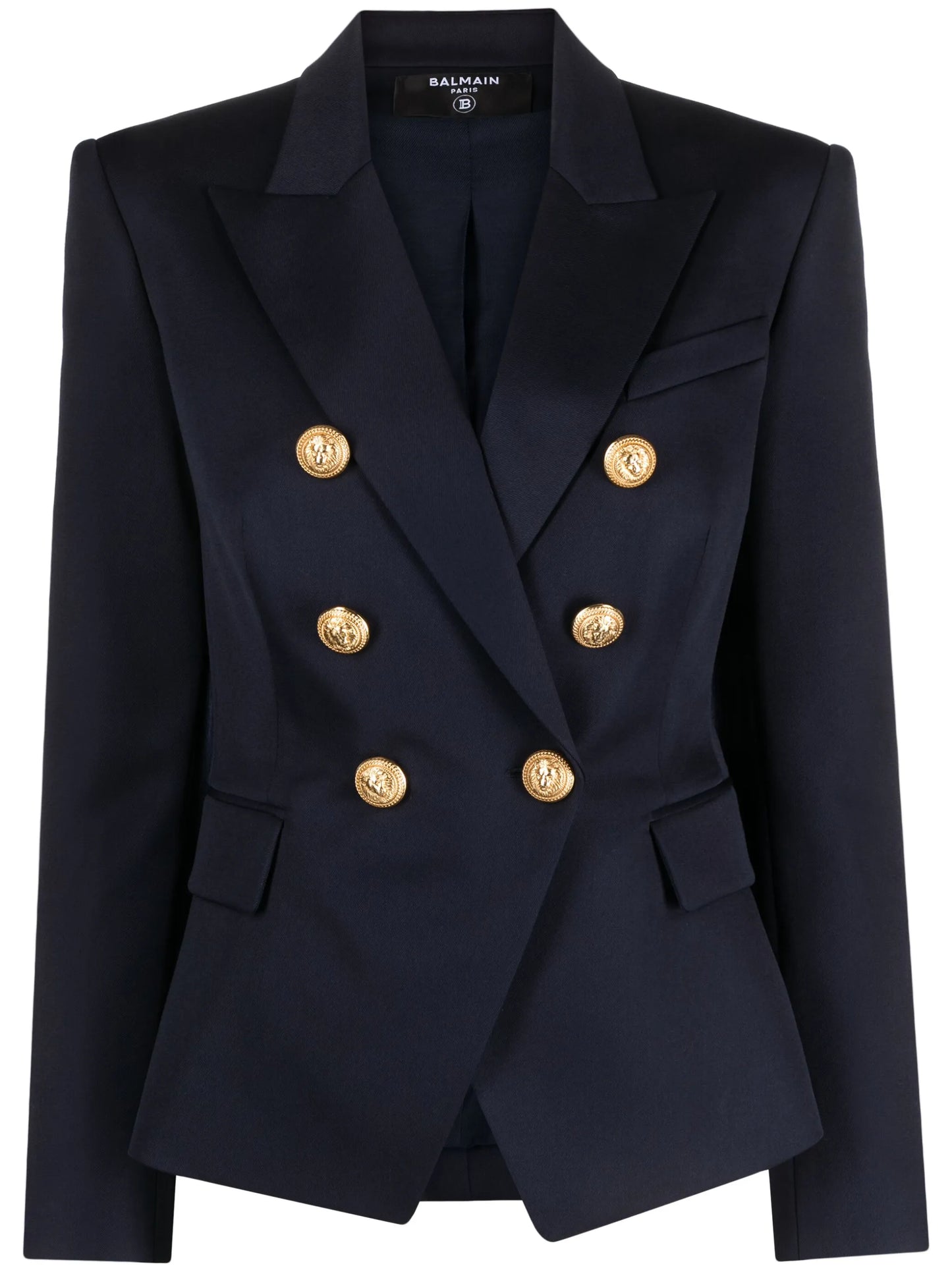 double-breasted wool blazer
