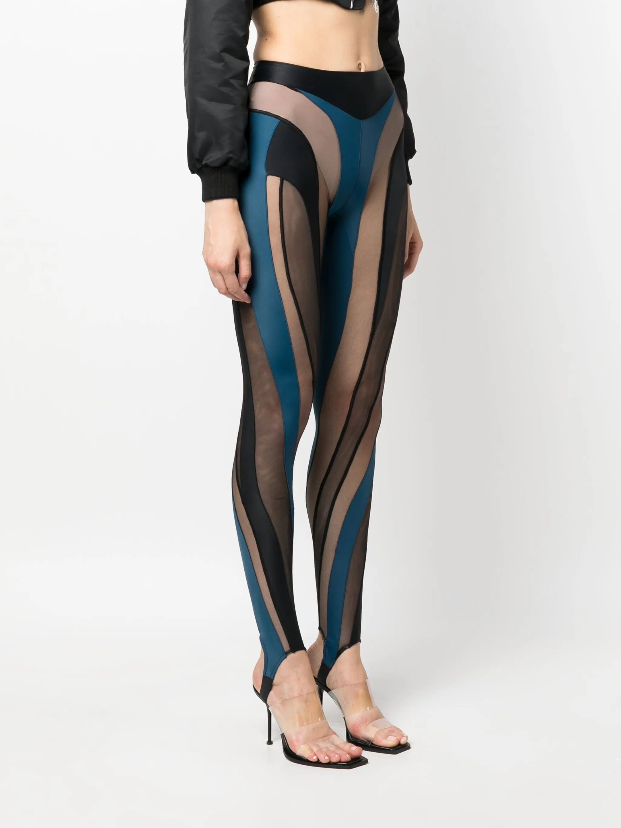 Spiral panelled leggings