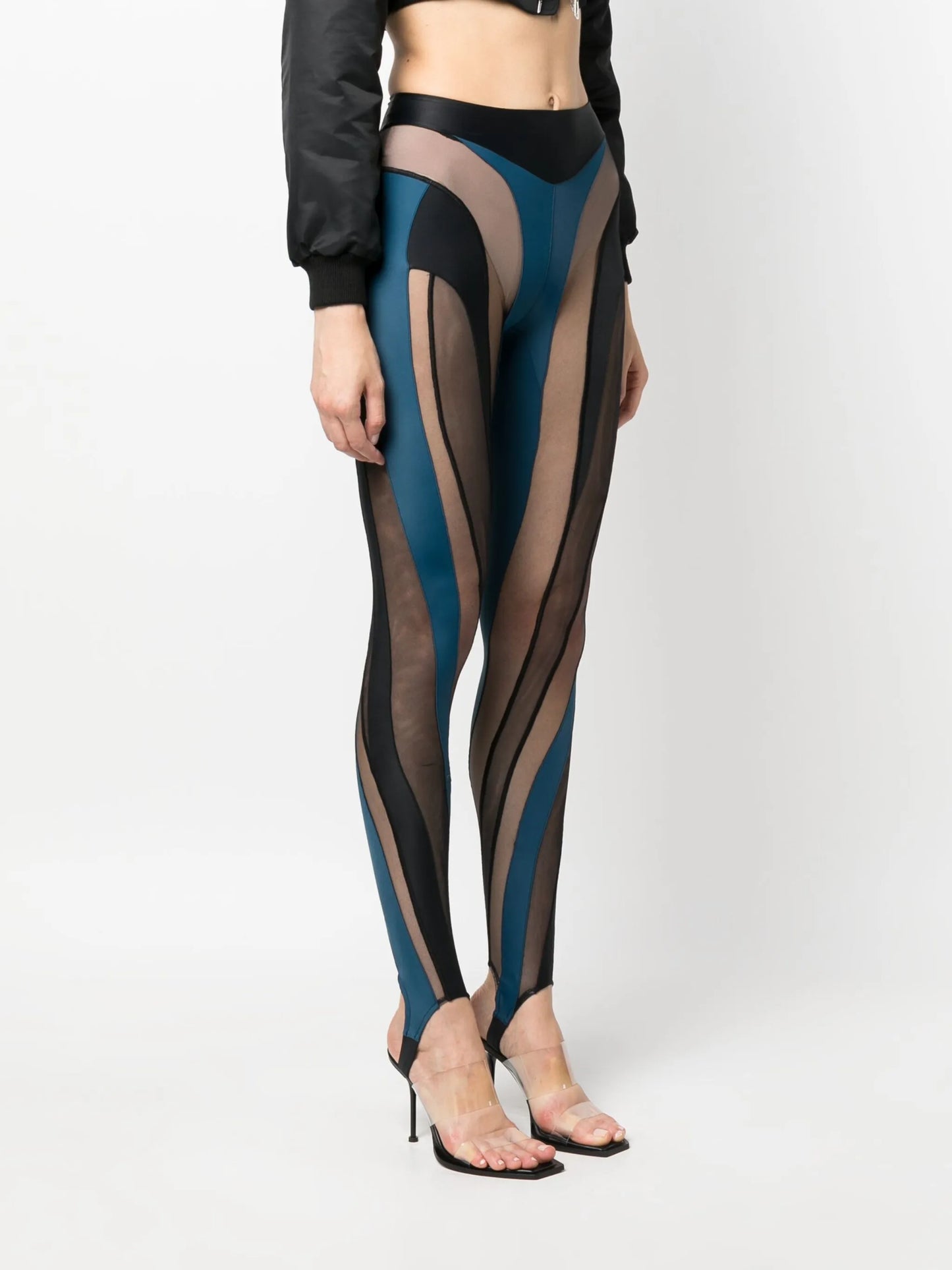 Spiral panelled leggings