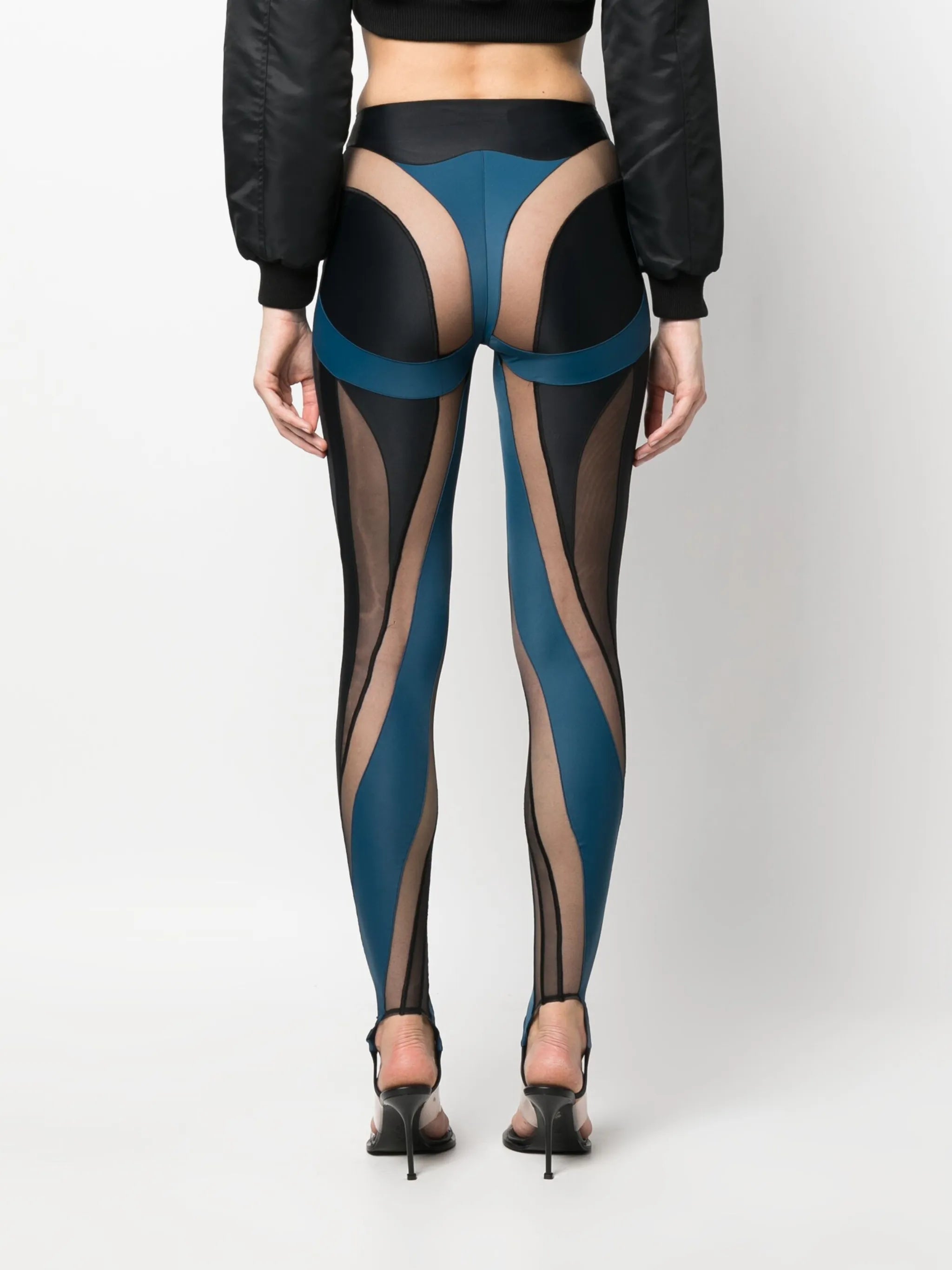 Spiral panelled leggings