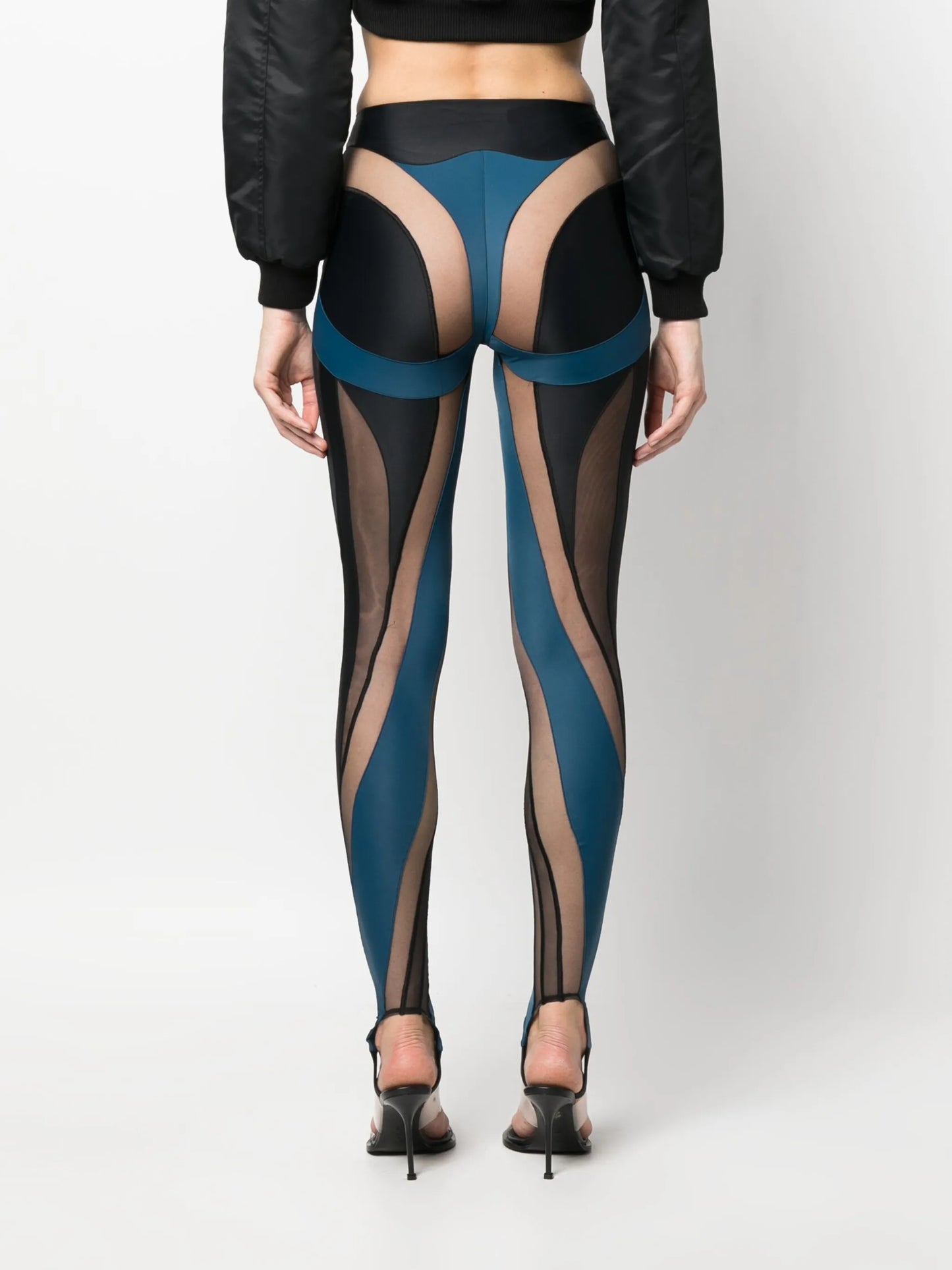 Spiral panelled leggings