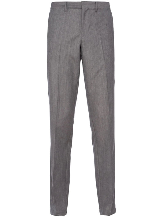 triangle-logo mohair-wool trousers