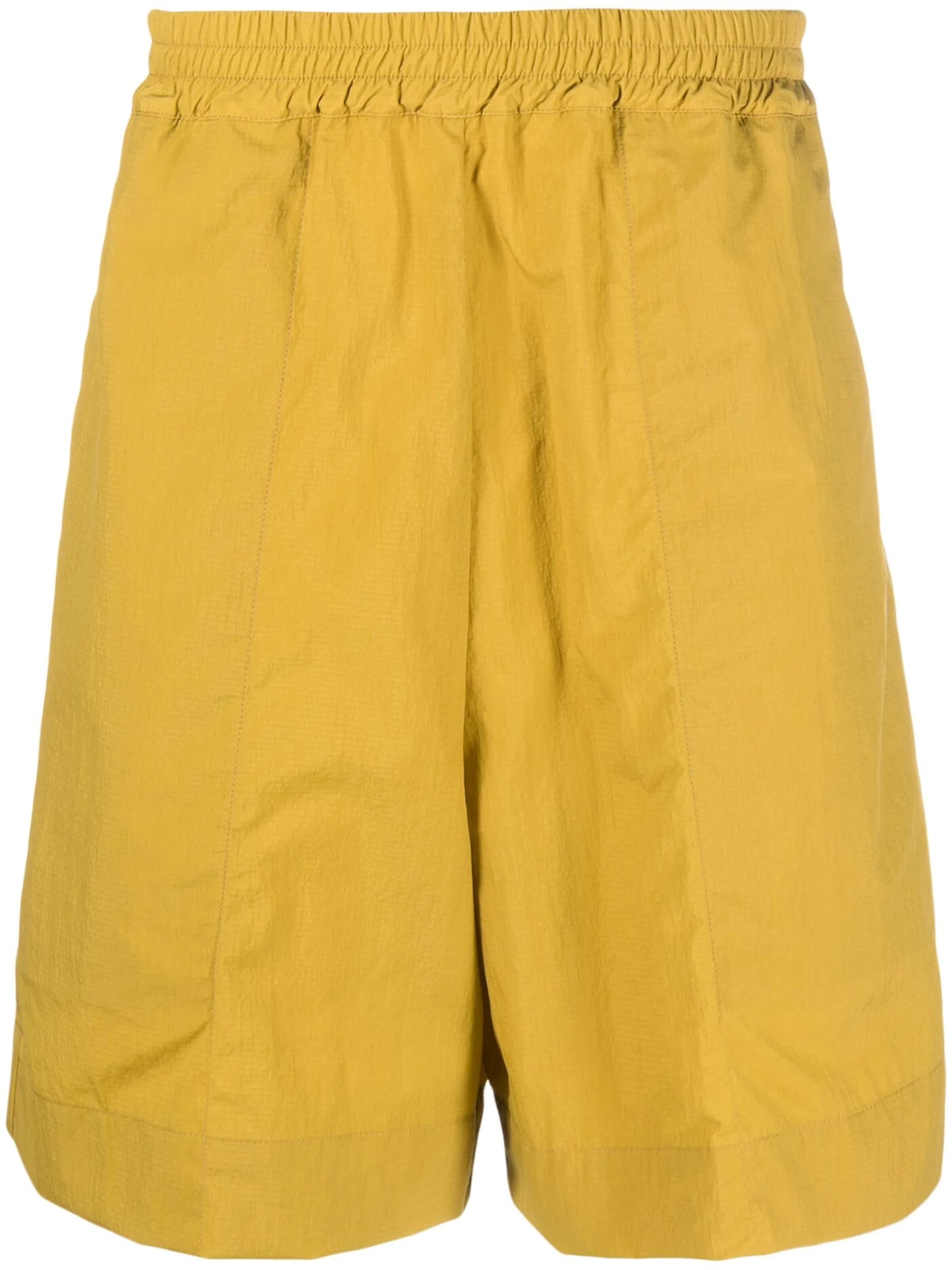 elasticated-waist track shorts