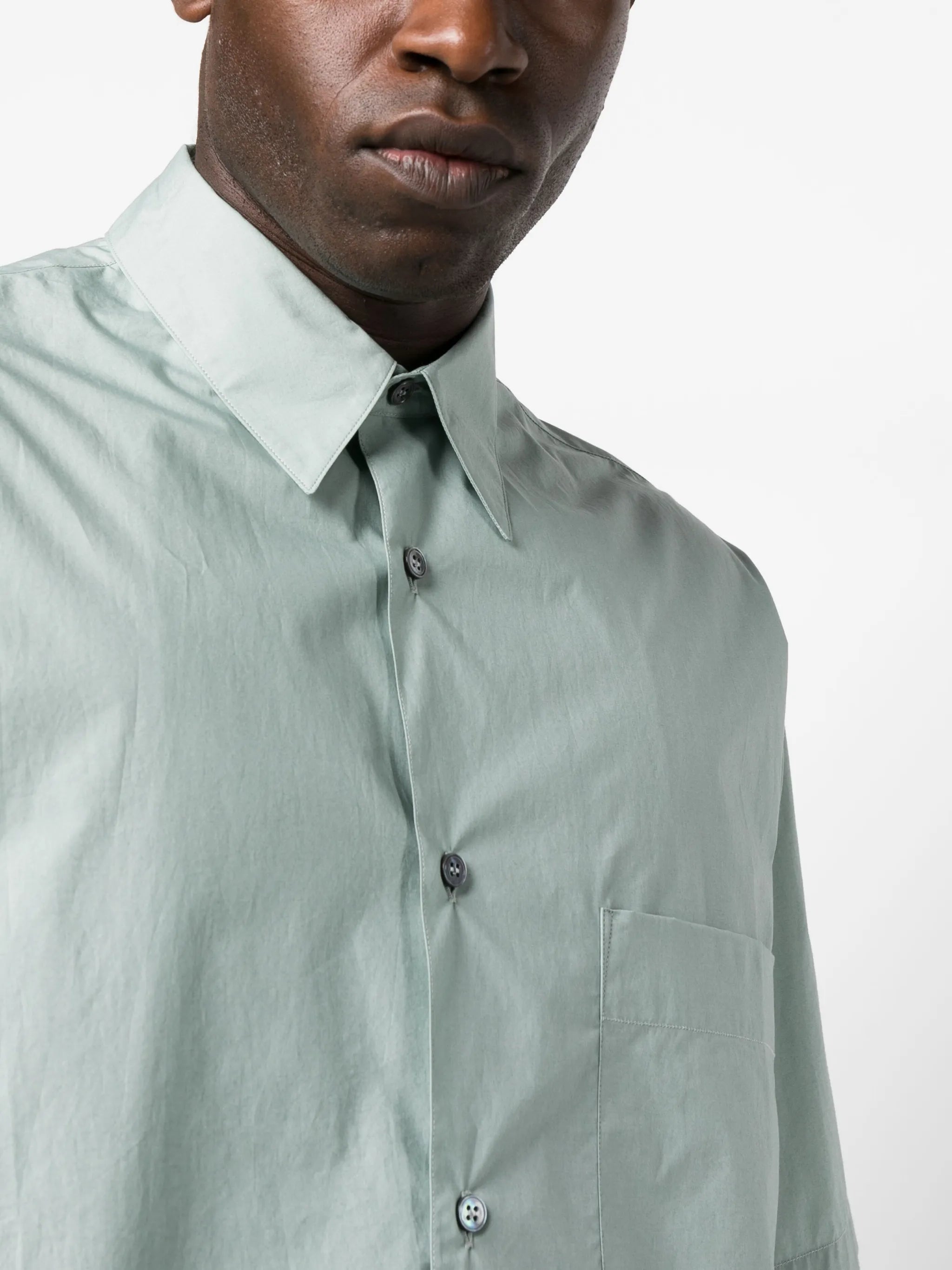 short-sleeve cotton shirt