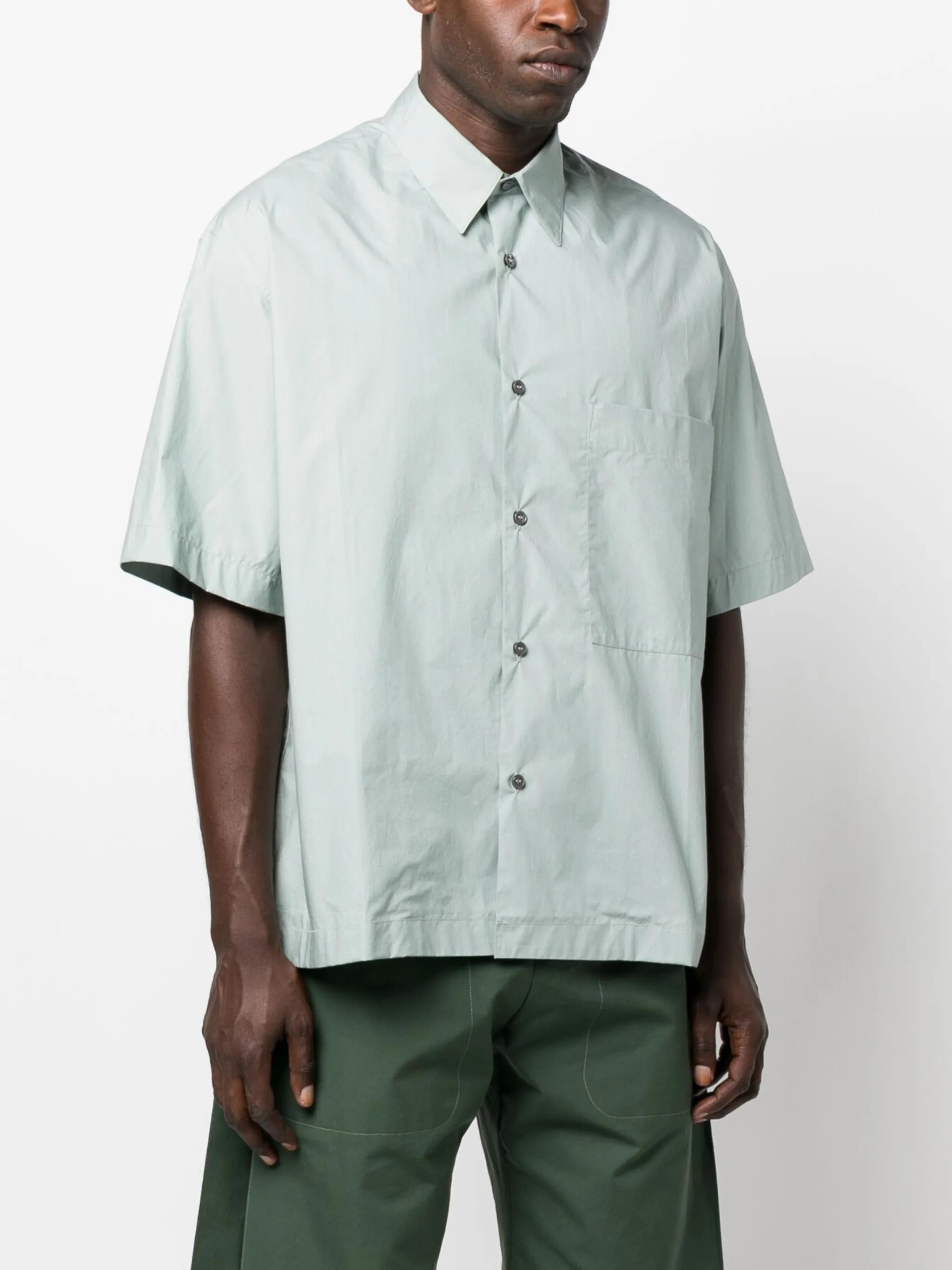 short-sleeve cotton shirt
