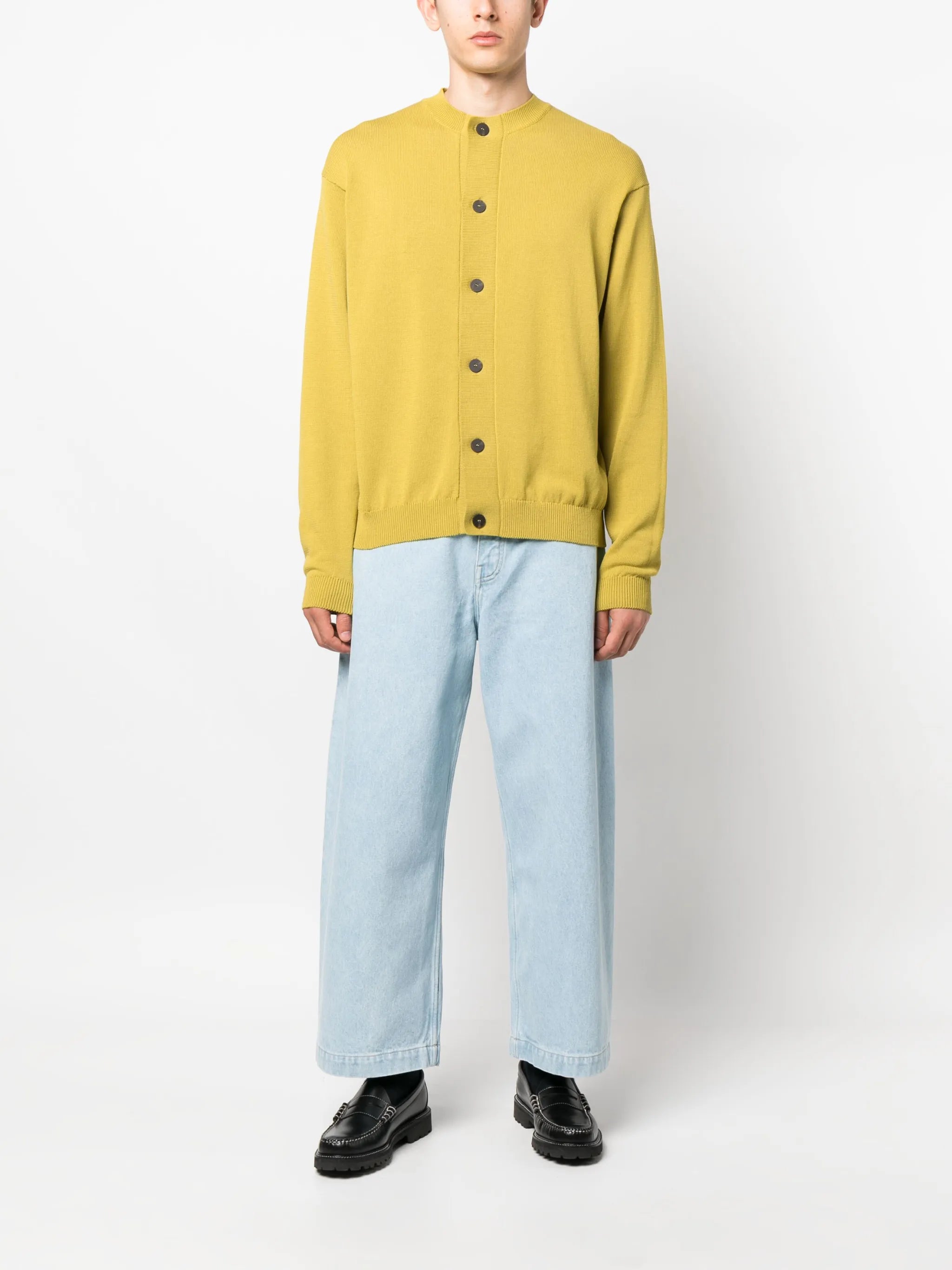 cropped wide-leg jeans