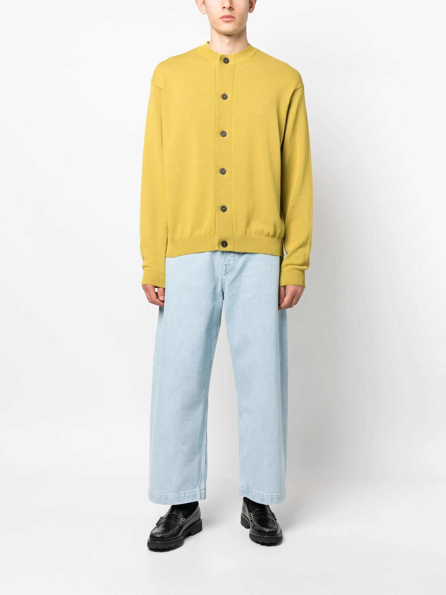cropped wide-leg jeans
