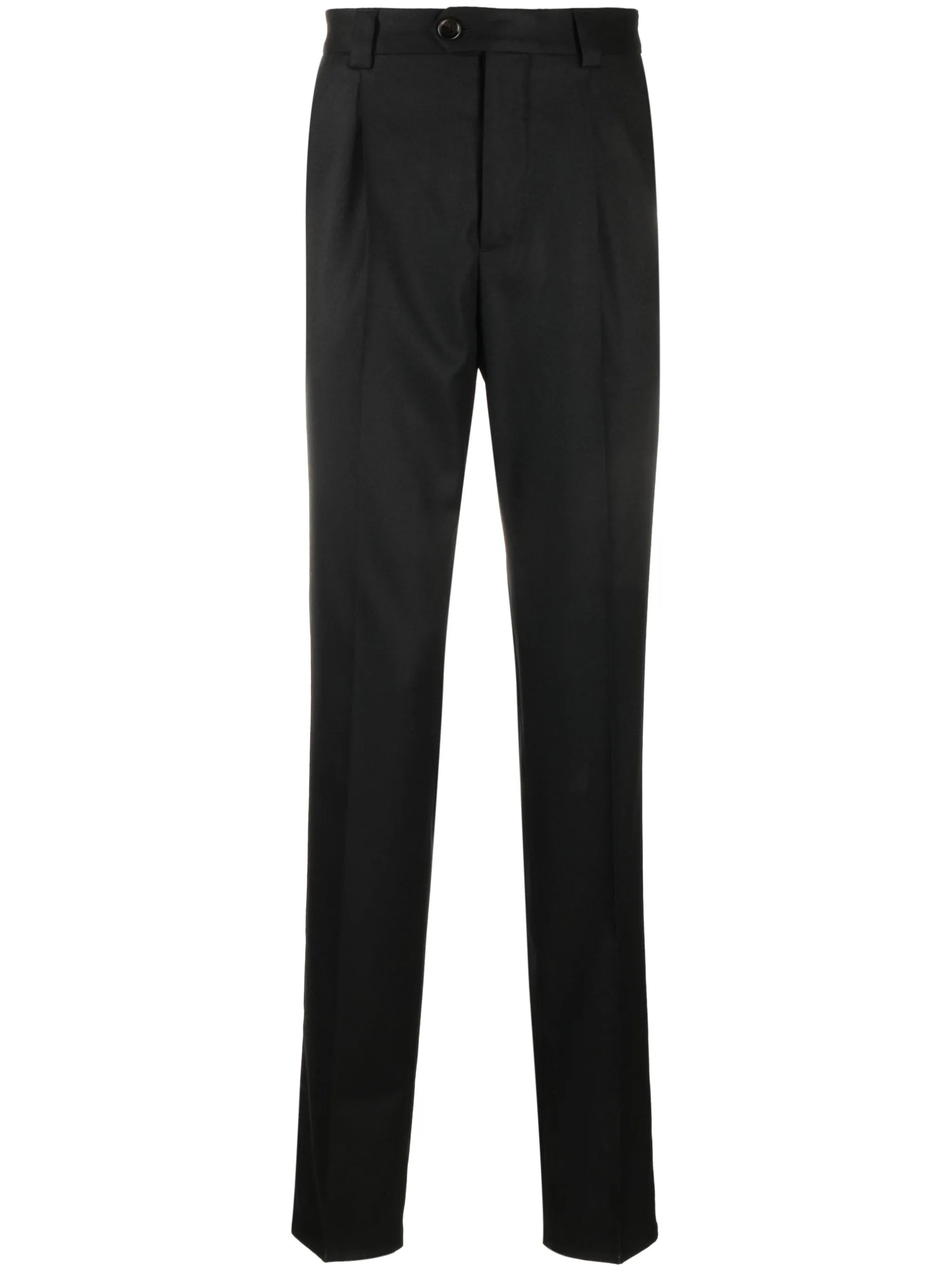 mid-rise wool chino trousers