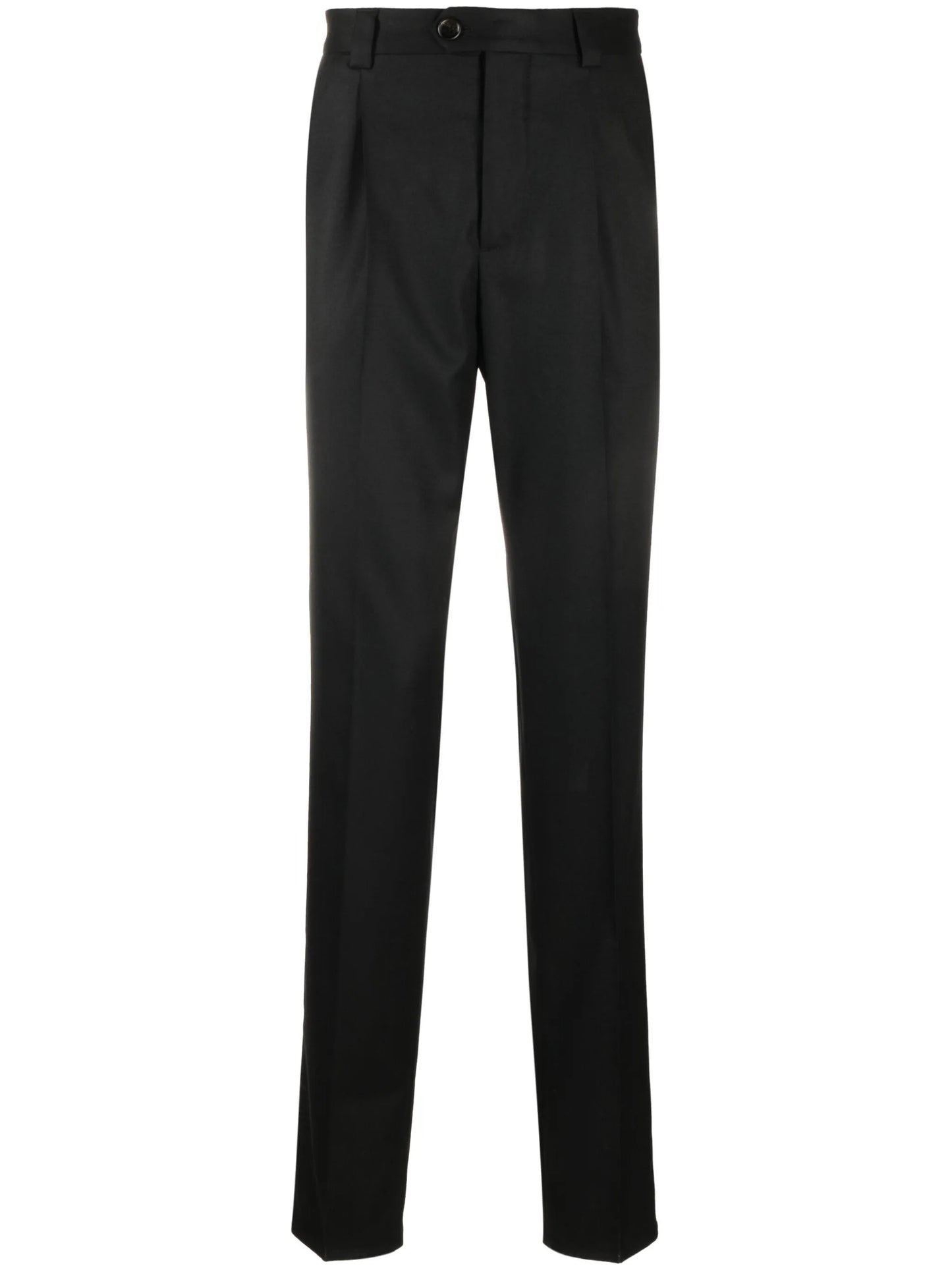 mid-rise wool chino trousers