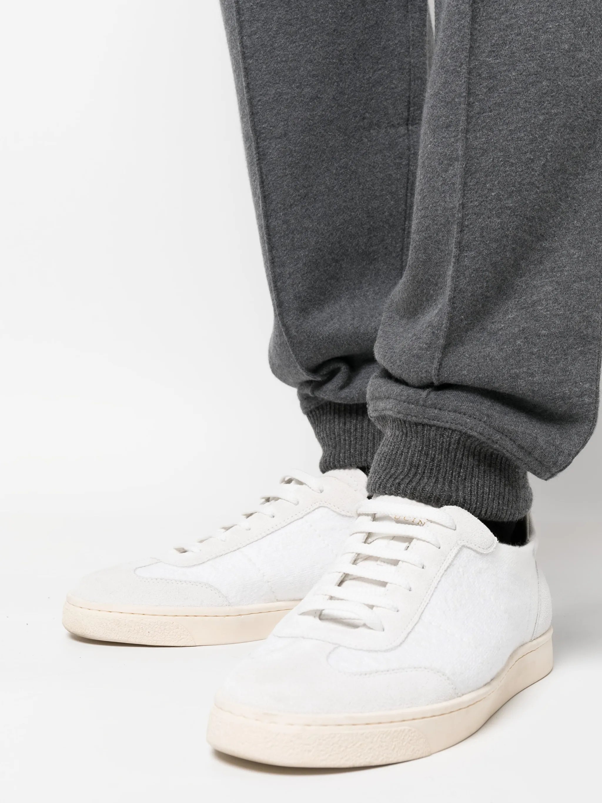 drawstring-fastening cotton track pants