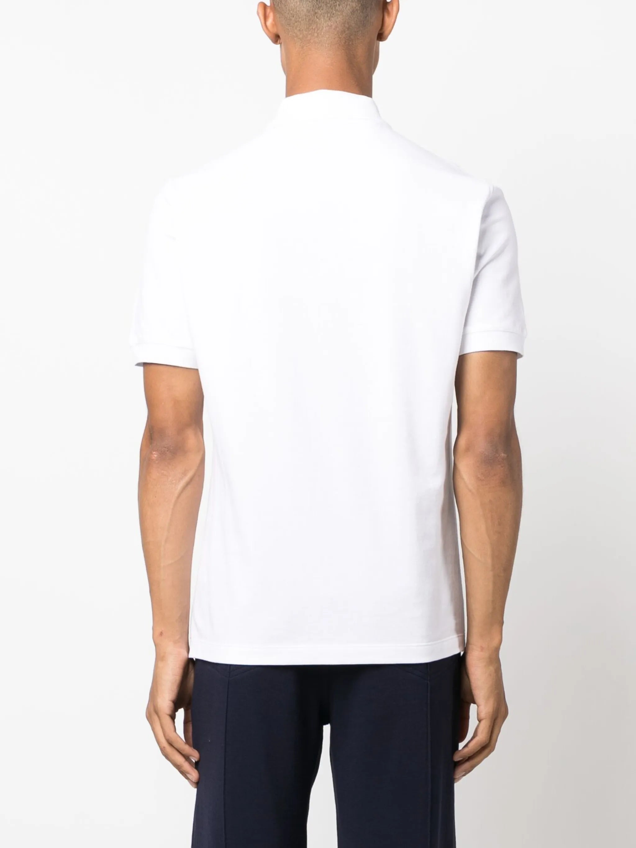 logo-print cotton polo shirt