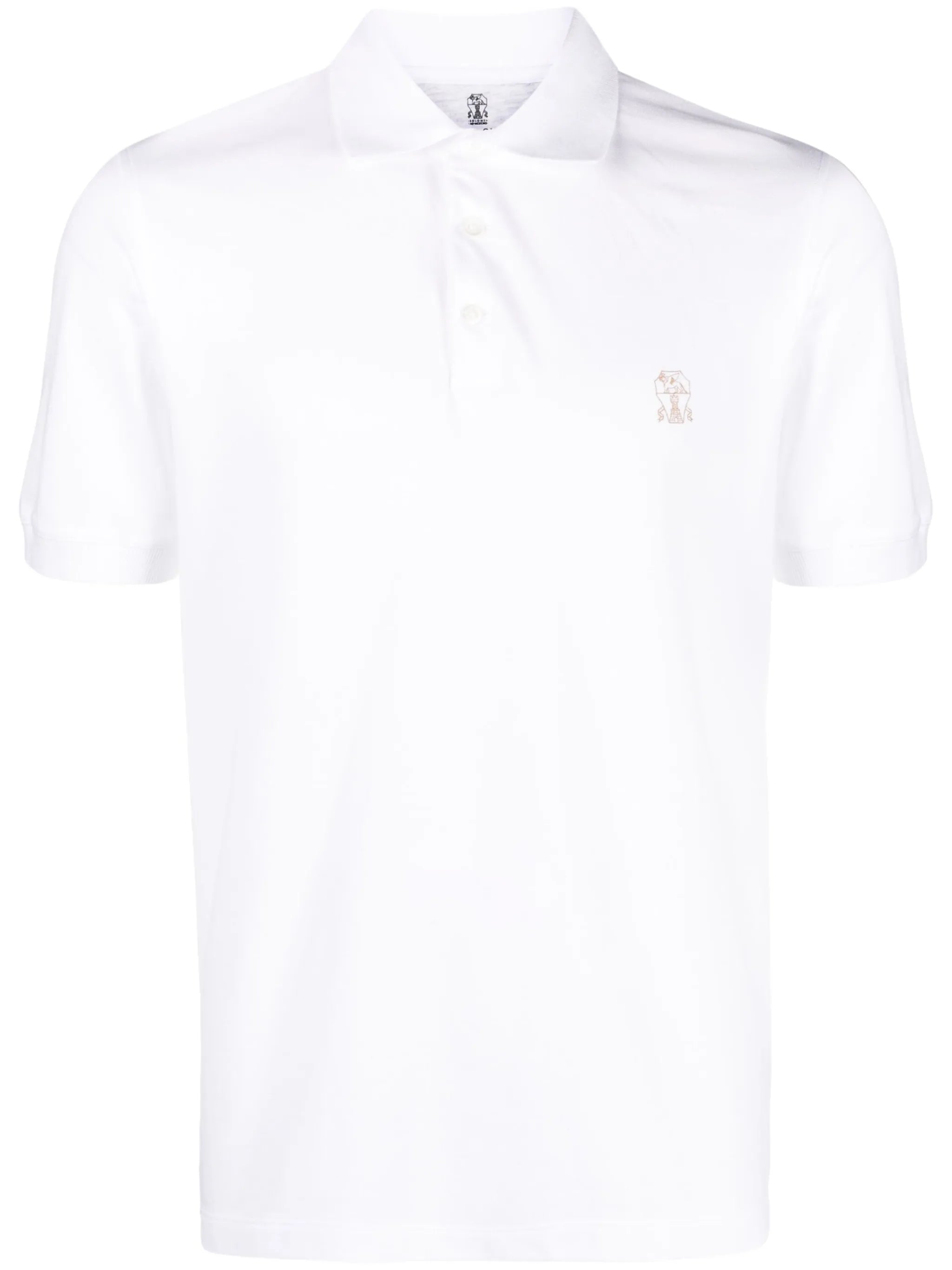 logo-print cotton polo shirt