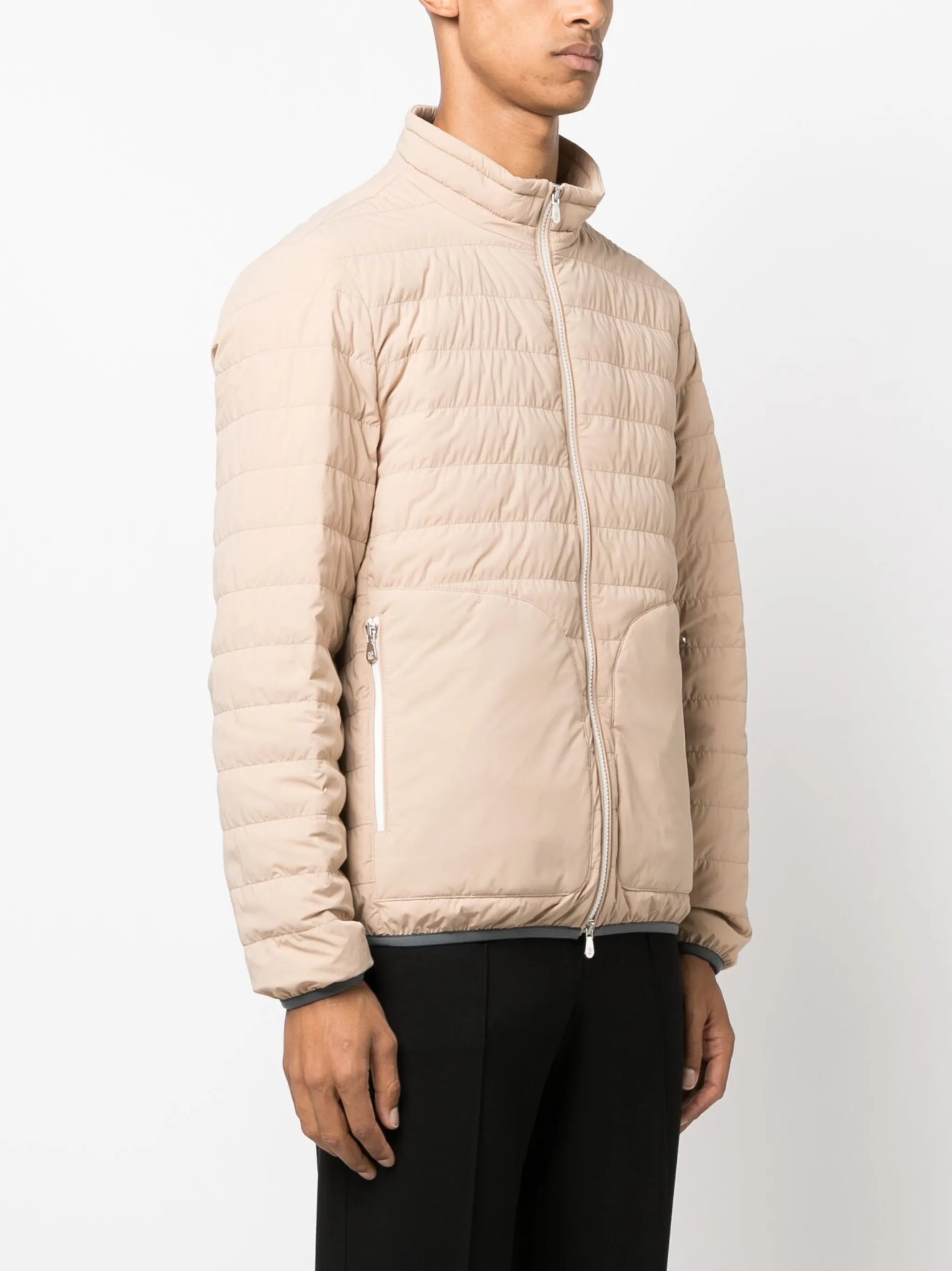 zip-up padded jacket