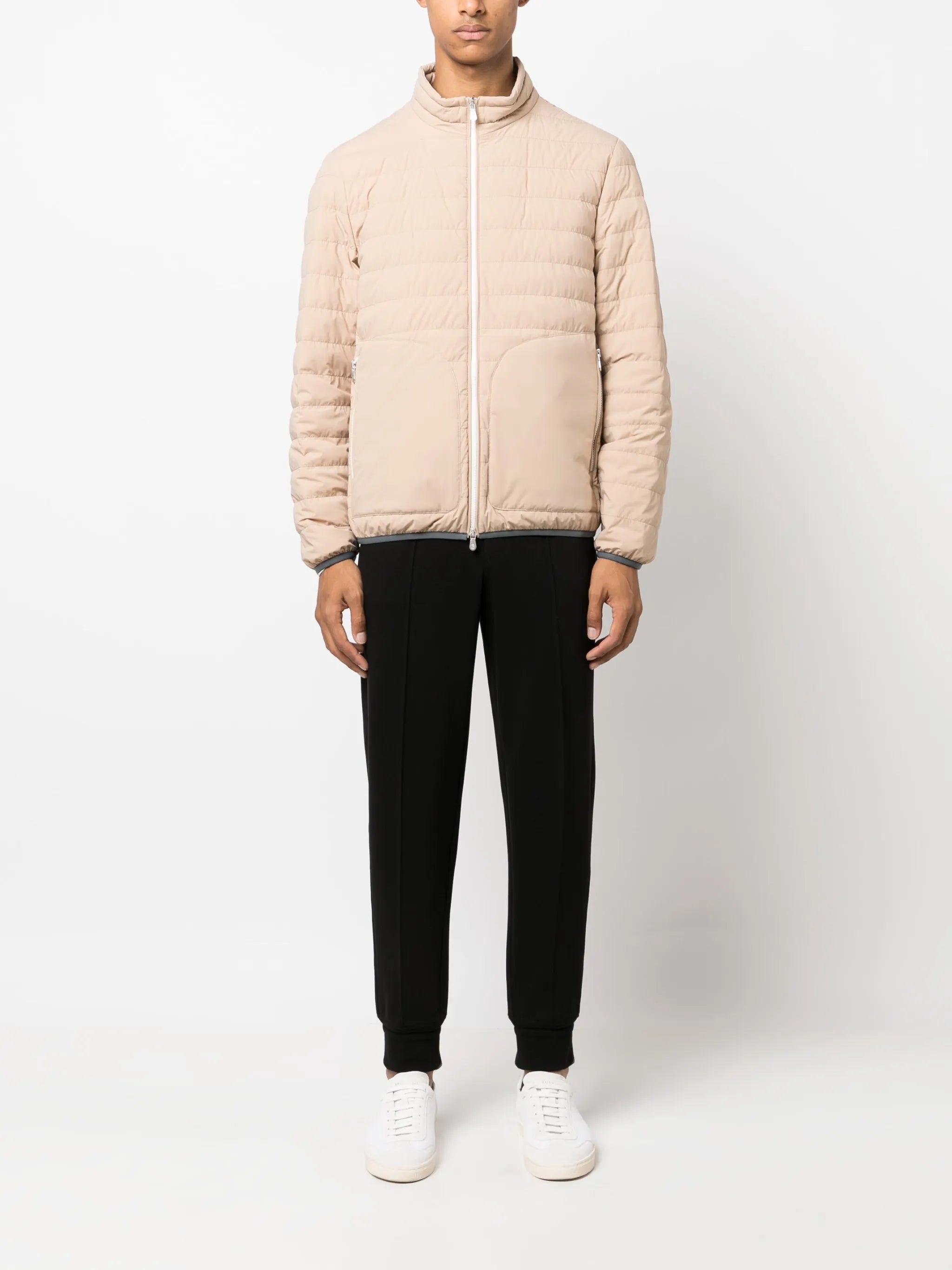 zip-up padded jacket