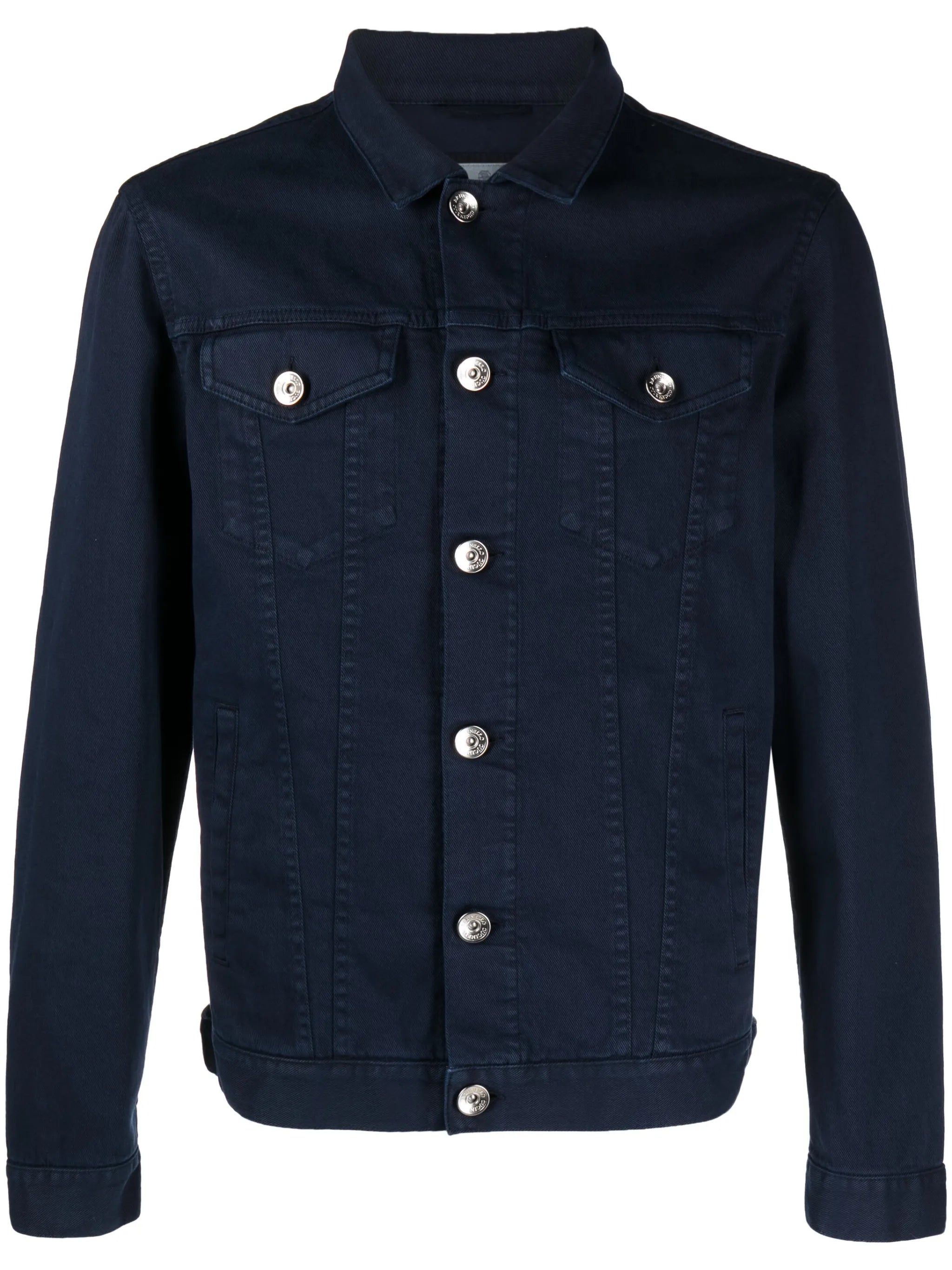 slim-cut cotton denim jacket