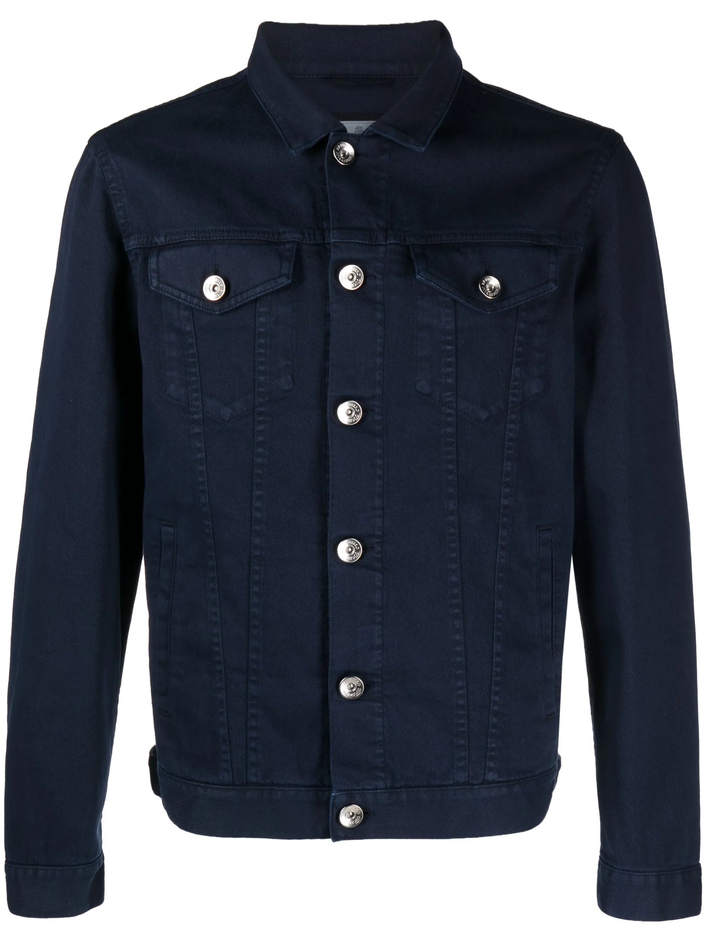 slim-cut cotton denim jacket