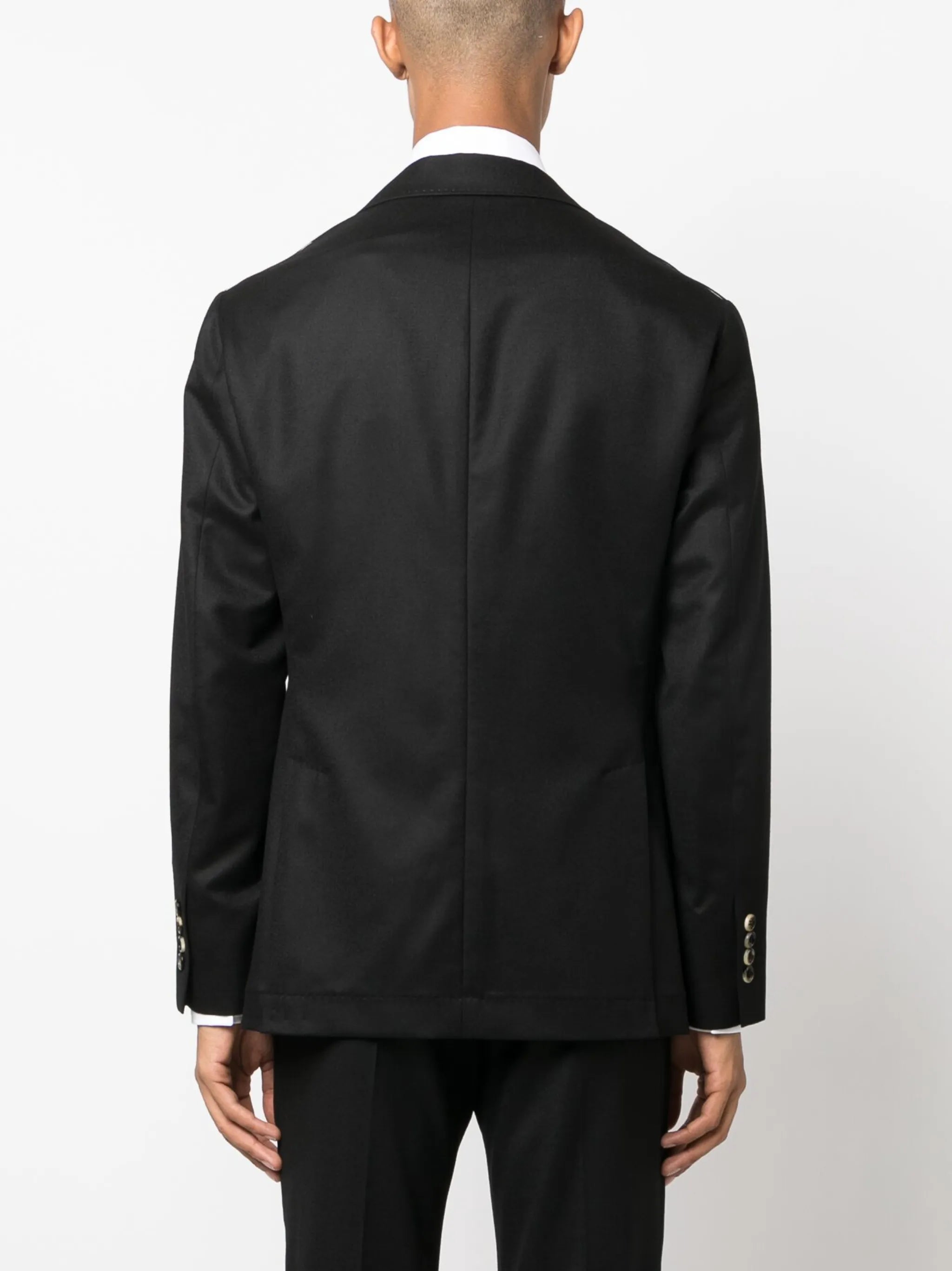 single-breasted wool blazer